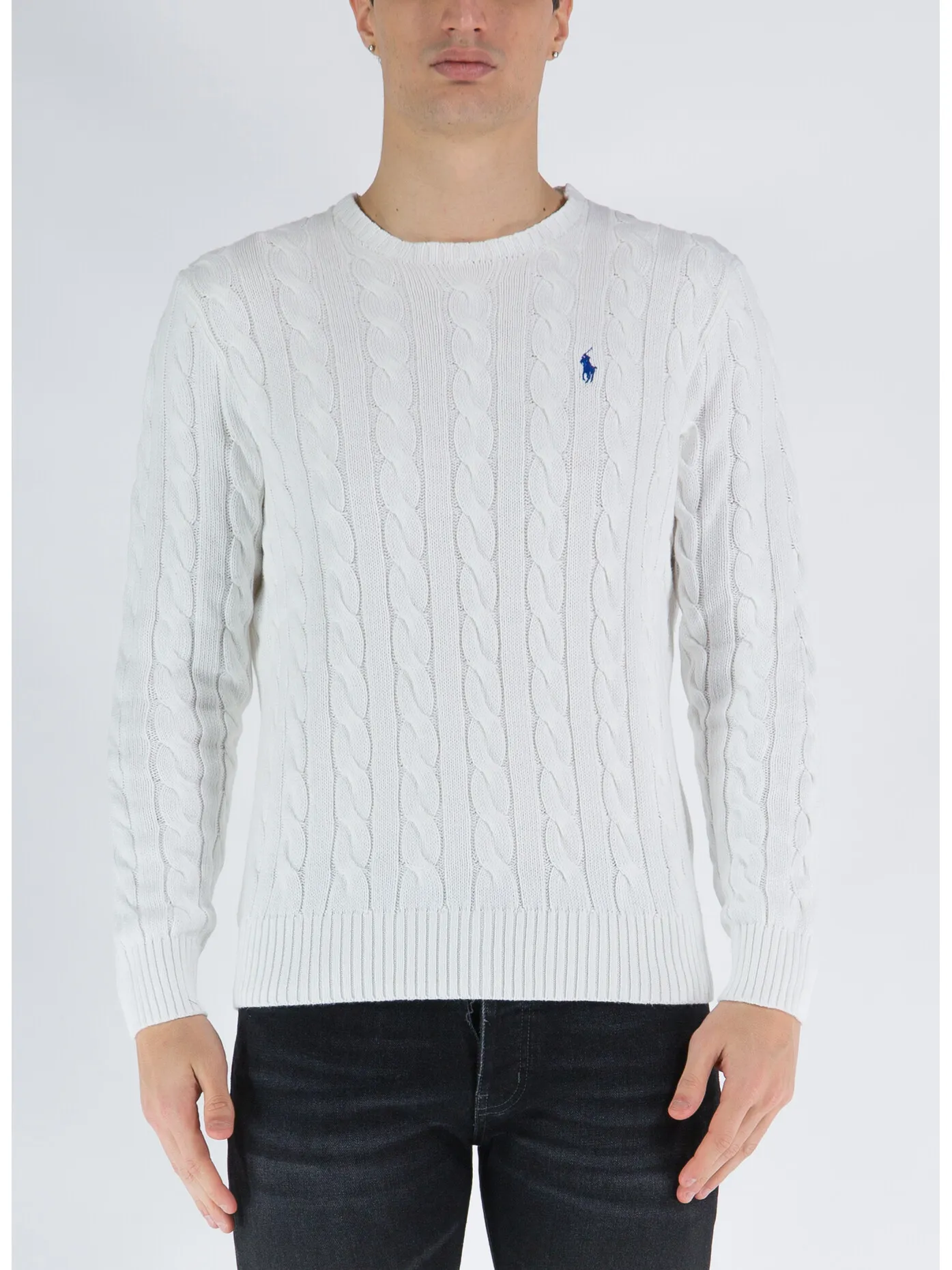     -POLO RALPH LAUREN    -MAGLIONE A TRECCIA-