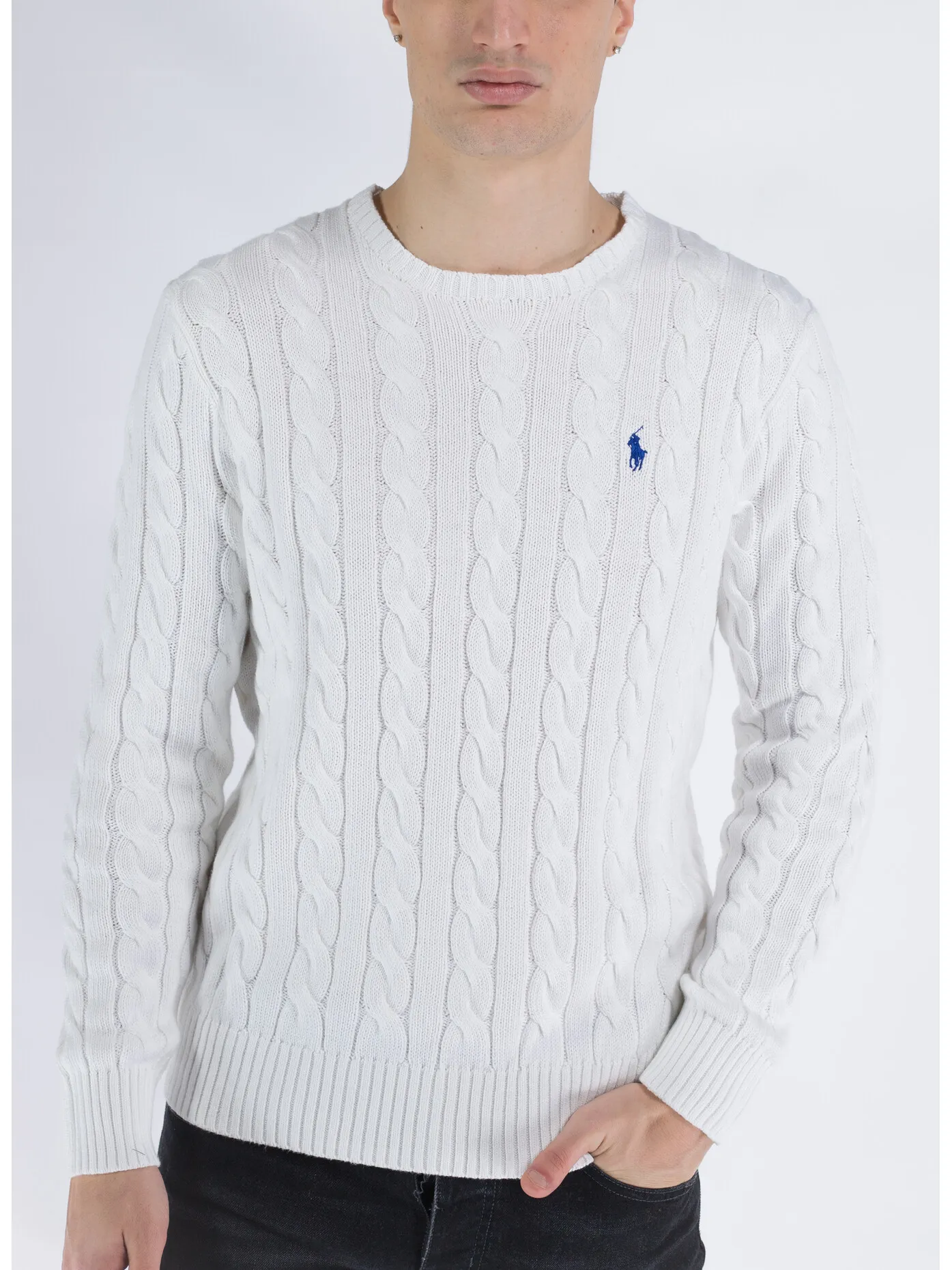     -POLO RALPH LAUREN    -MAGLIONE A TRECCIA-