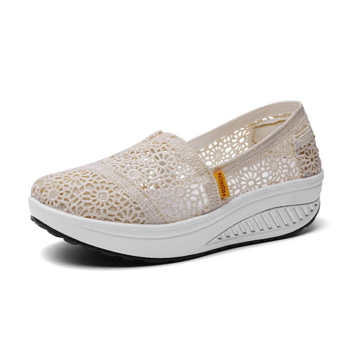 2022 scarpe estive nuove da donna con plateau scarpe vulcanizzate da donna scarpe basse in pizzo traforato marchio di lusso anti