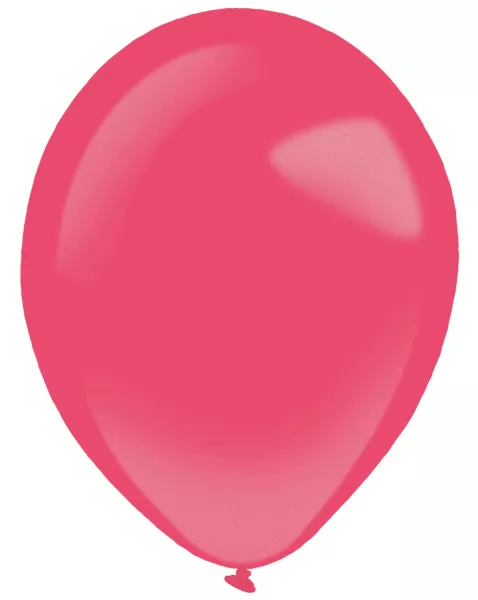 50 palloncini in lattice rosso mela metallizzato 27,5 cm