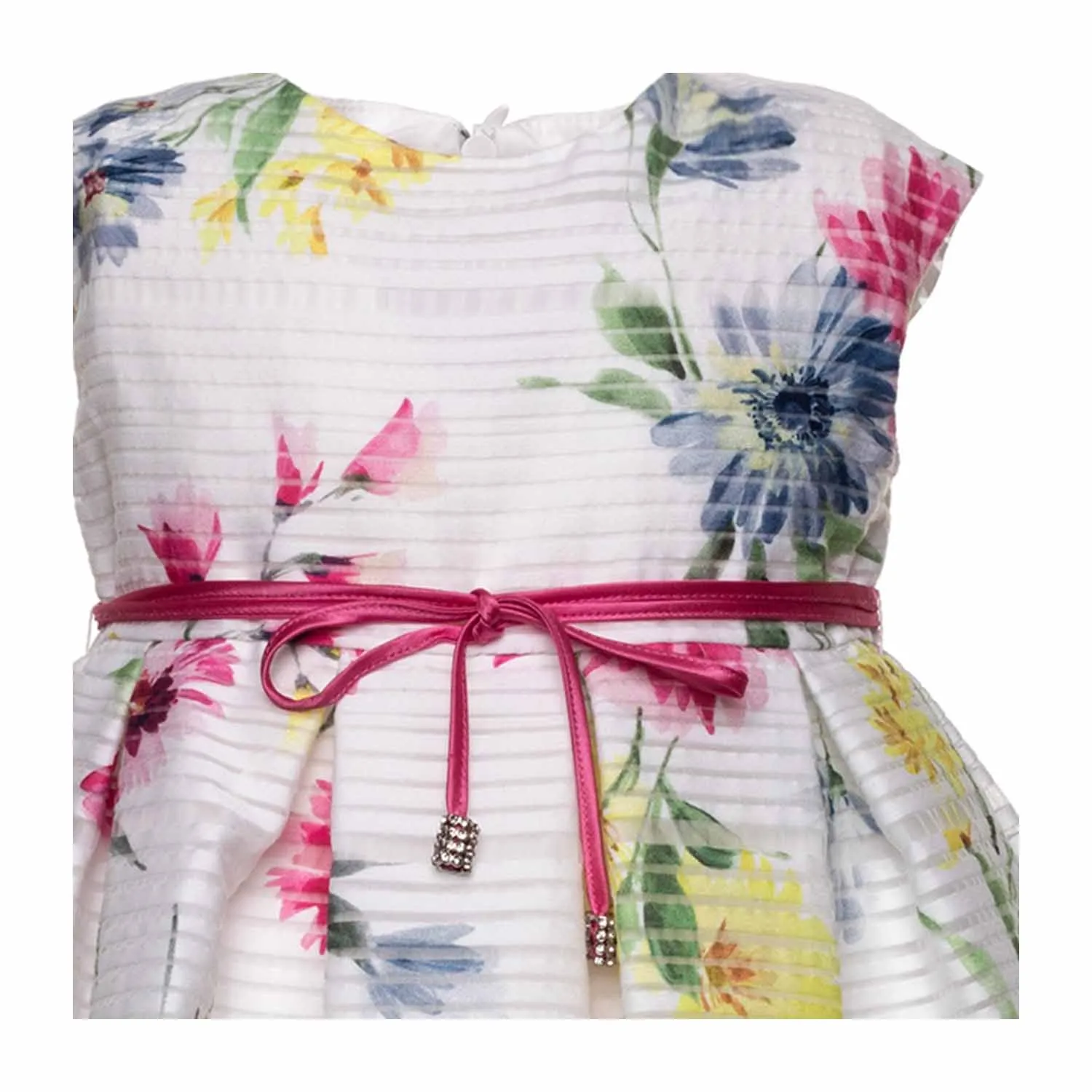 Abito A Fiori Bambina Neonata