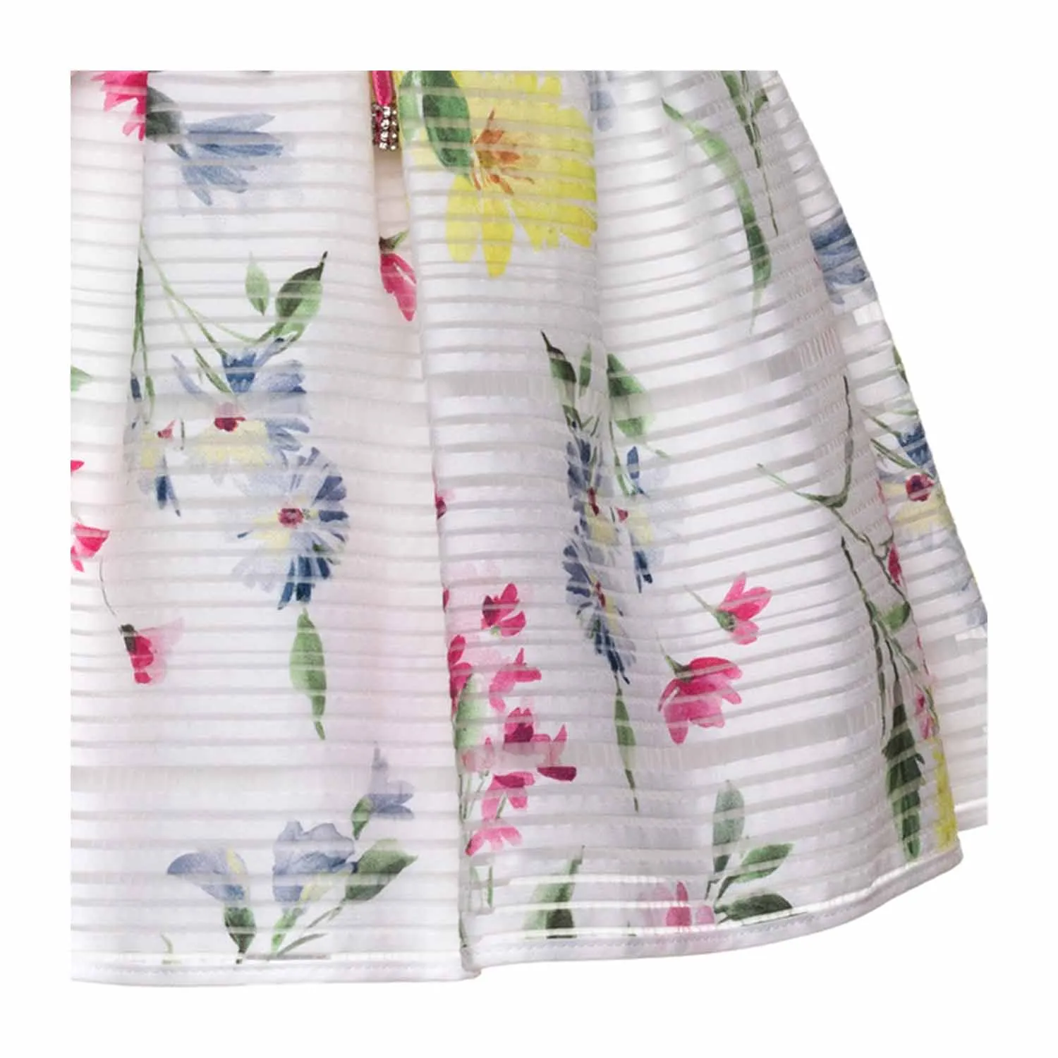 Abito A Fiori Bambina Neonata