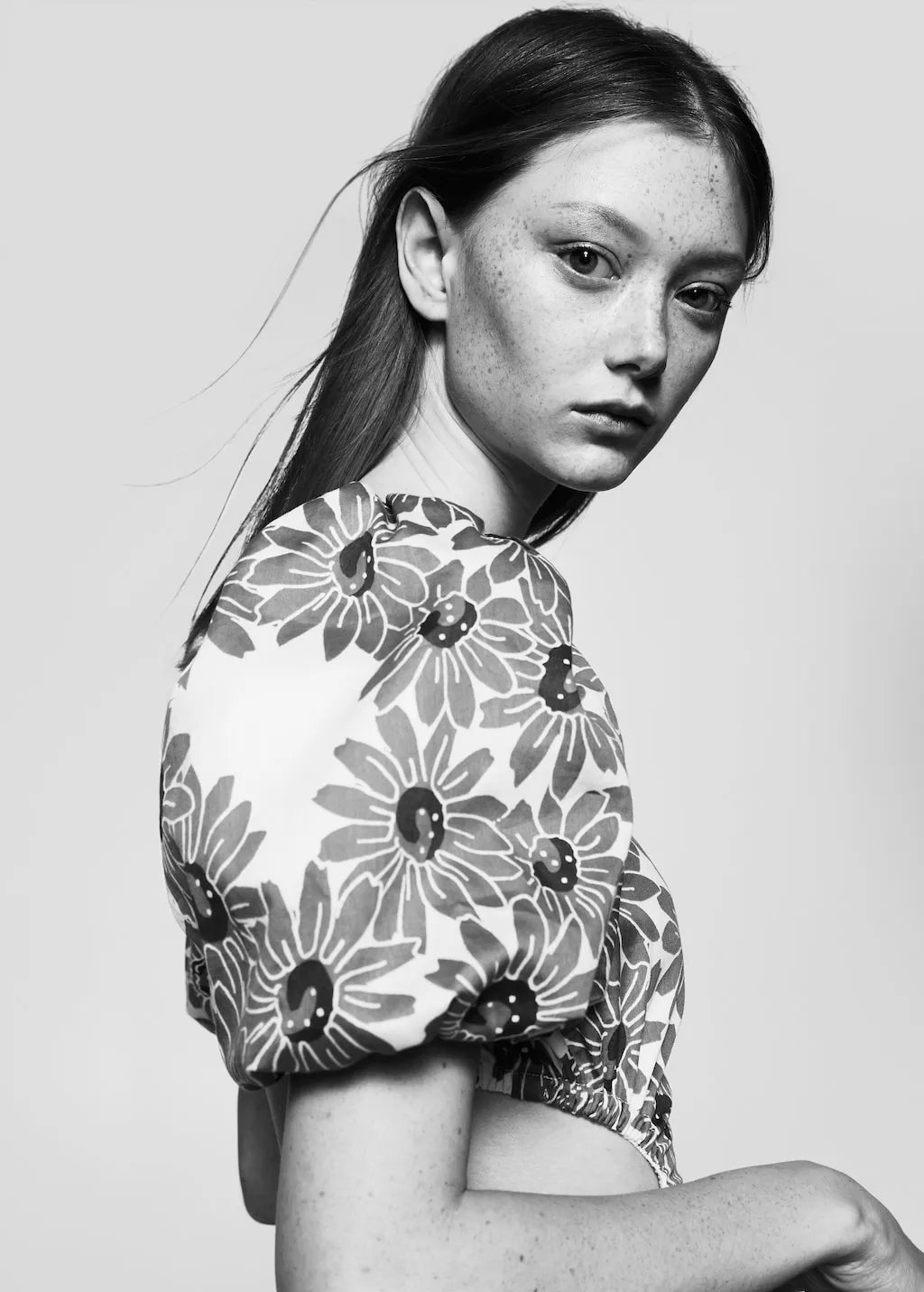 Abito cotone fiori