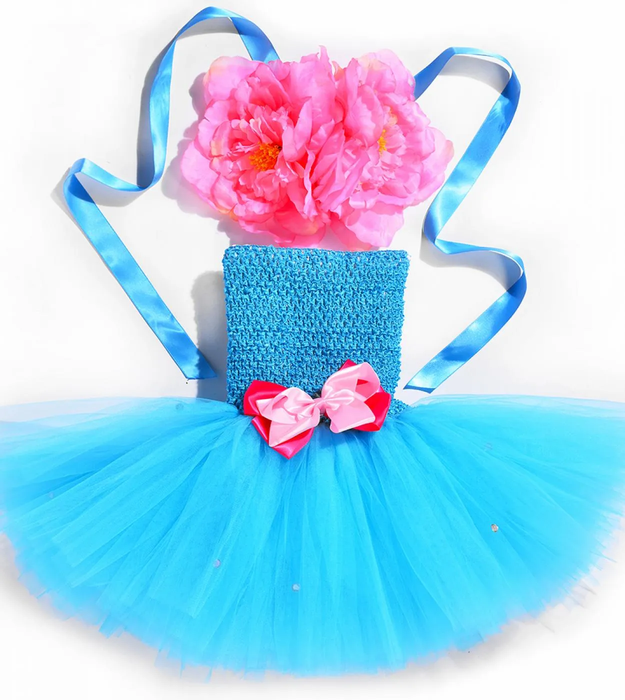 Abito da principessa a forma di sirena a fiori per bambina, vestito da compleanno per bambini, costume da cameriera di mare per