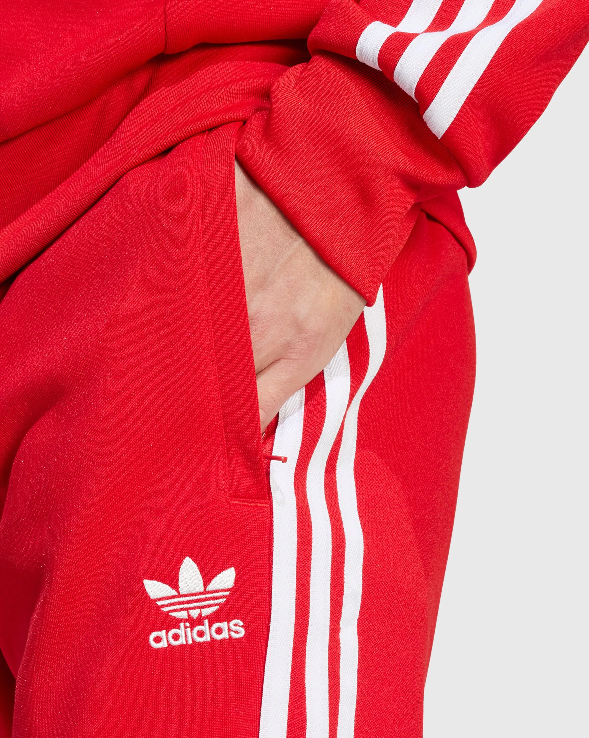 Adidas Originals Pantaloni Sportivi SST Track Rosso Uomo
