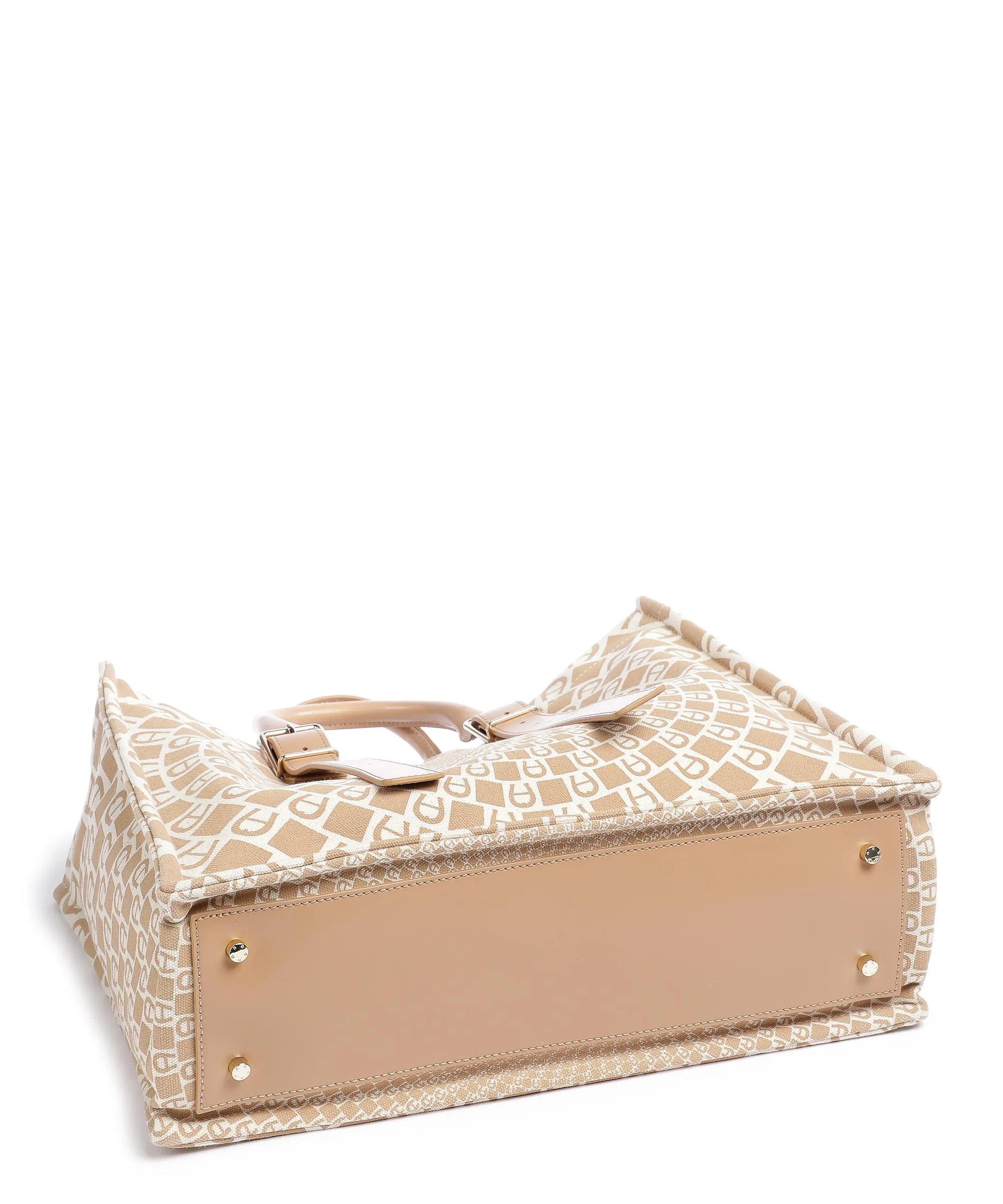  Aigner Jolene L Borsa shopper cotone marrone/avorio  