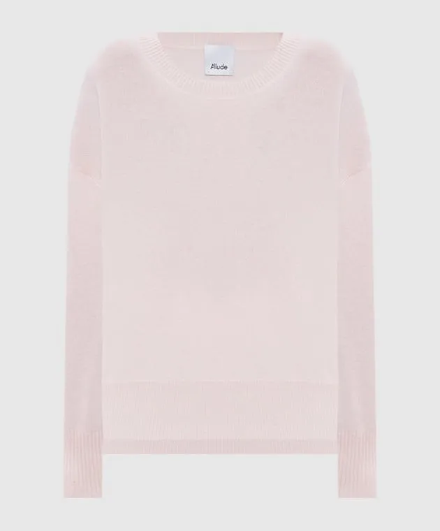 Allude Maglia in cashmere rosa 24511111