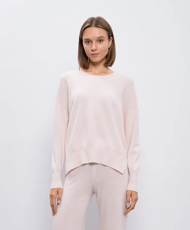 Allude Maglia in cashmere rosa 24511111