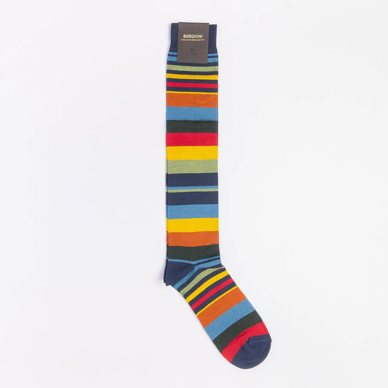 Alto Milano Calza Borghini 5560UL in cotone multicolore
