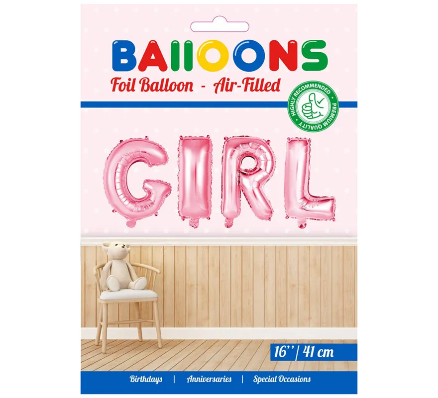 BAMBINA Palloncino Foil Rosa 41 cm