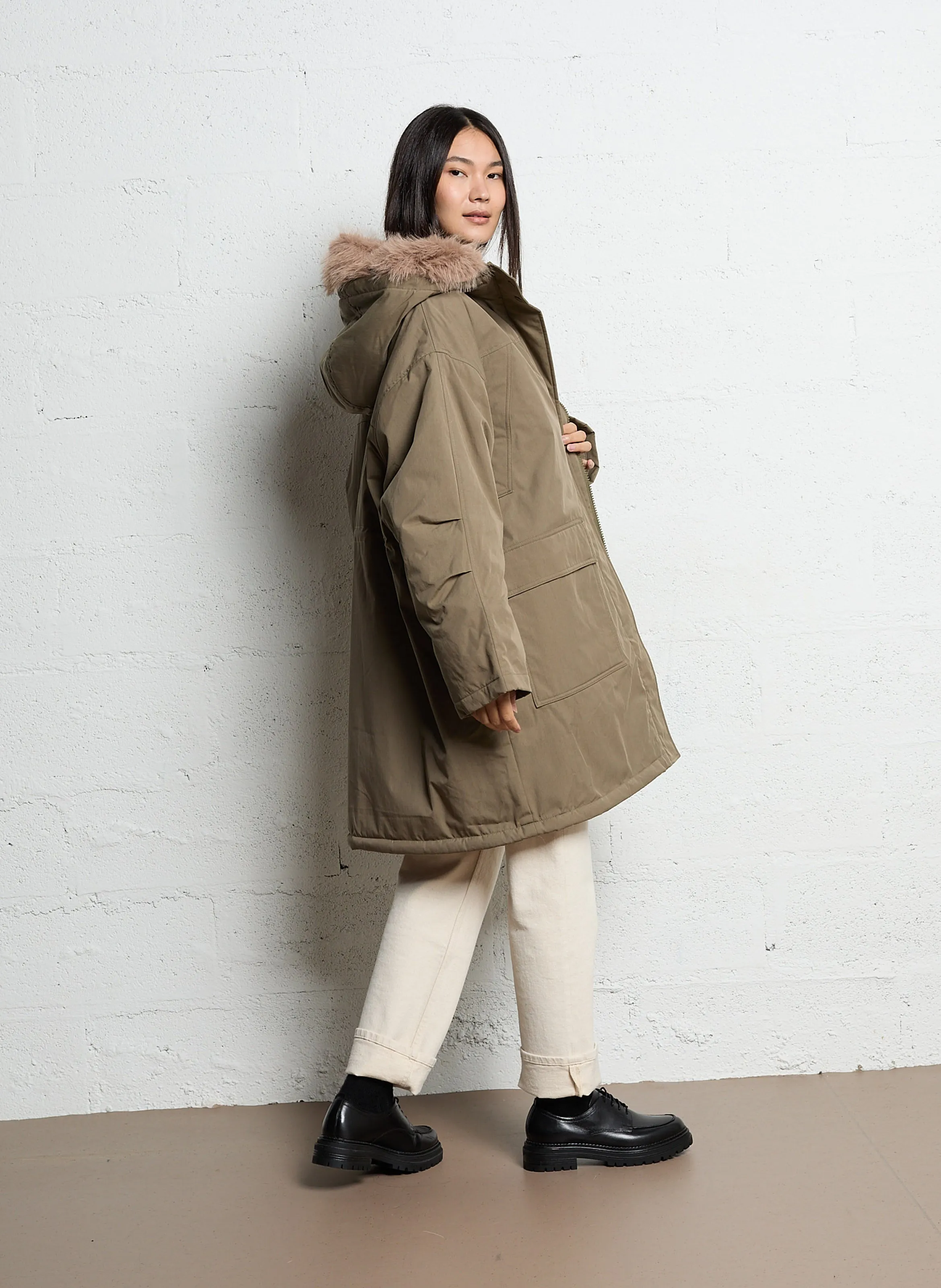 BELLEROSE   HOGGAR - Parka lungo in misto cotone | Beige