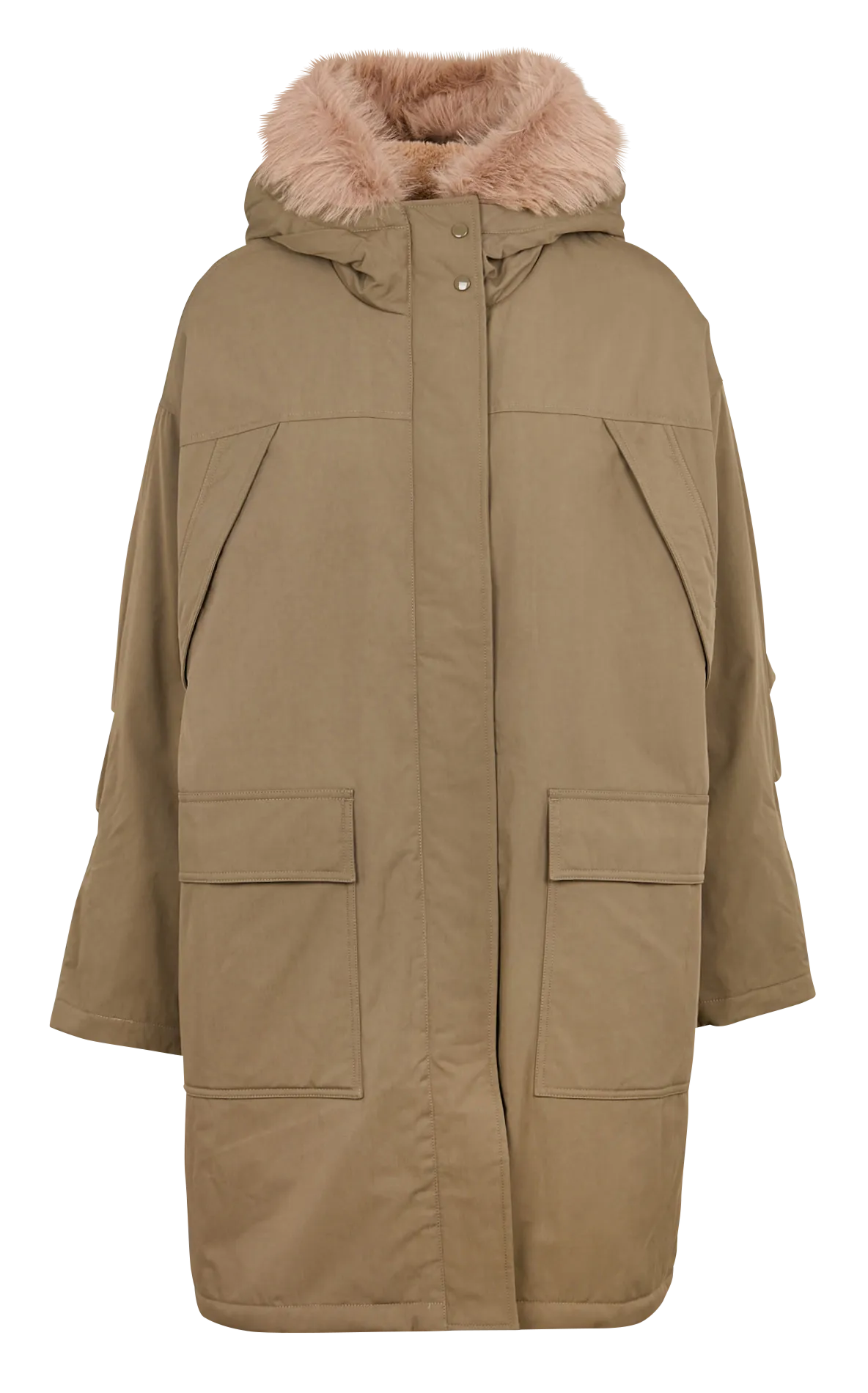  BELLEROSE   HOGGAR - Parka lungo in misto cotone | Beige