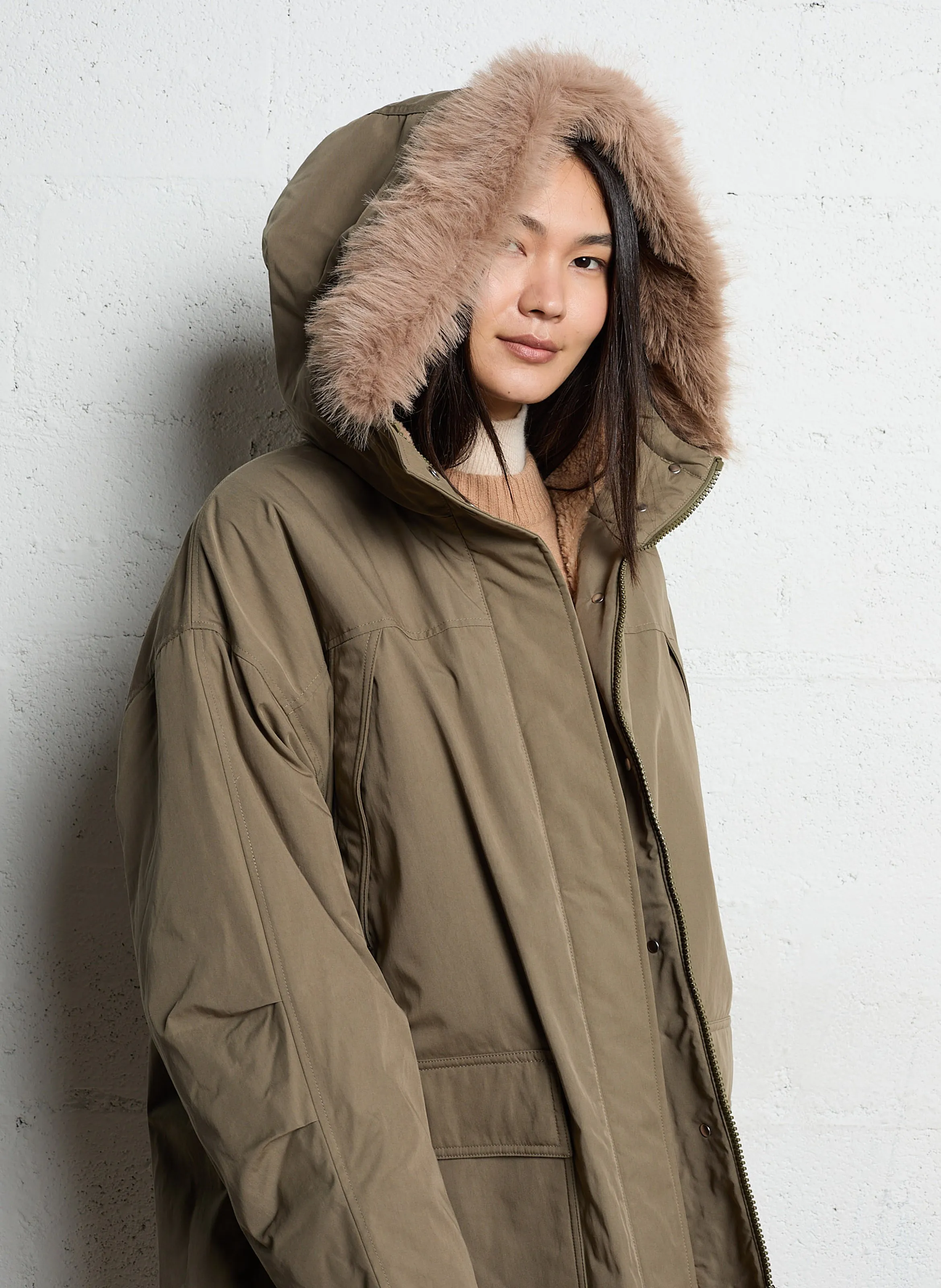  BELLEROSE   HOGGAR - Parka lungo in misto cotone | Beige