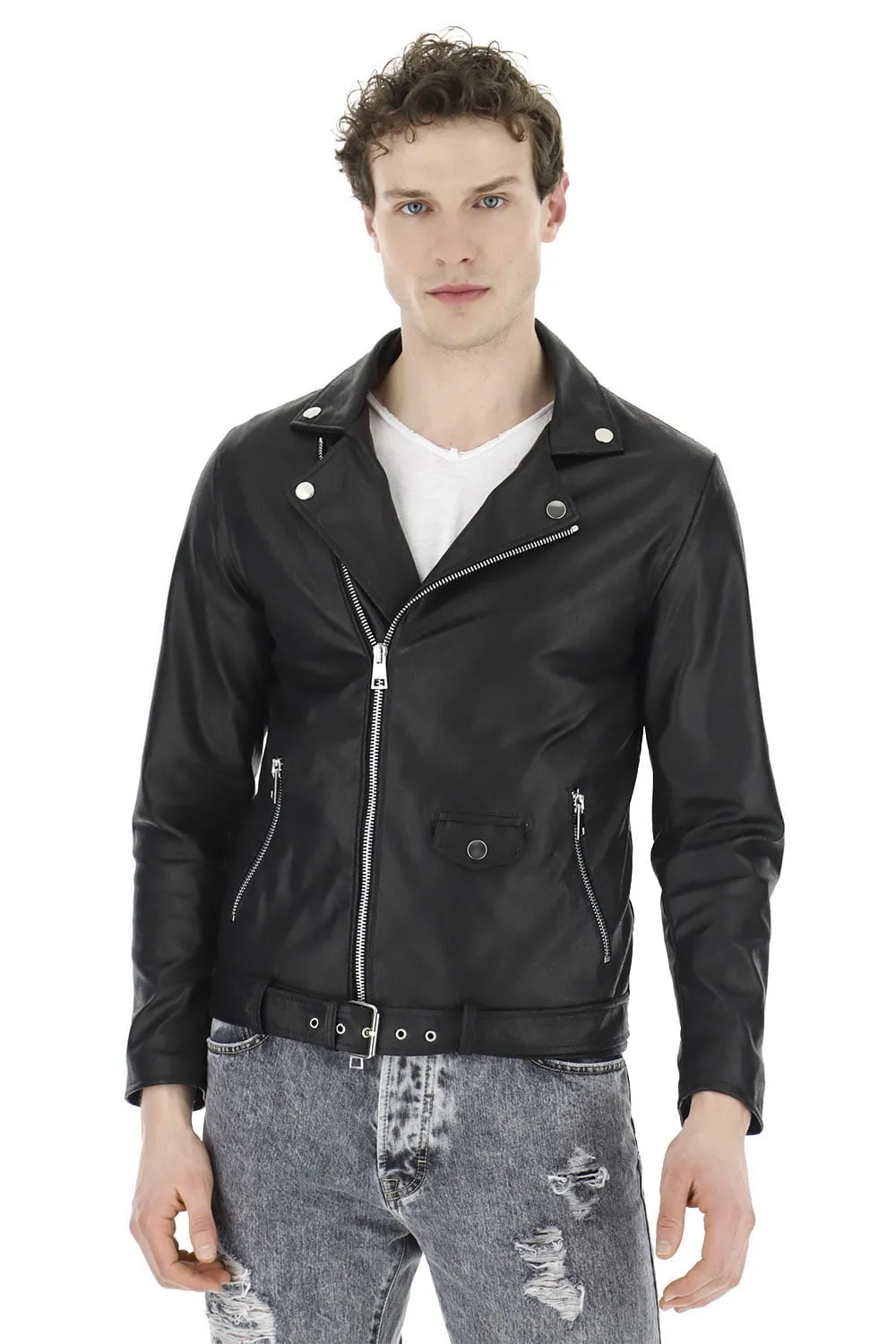 Biker Con Cintura Imperial Eco Pelle