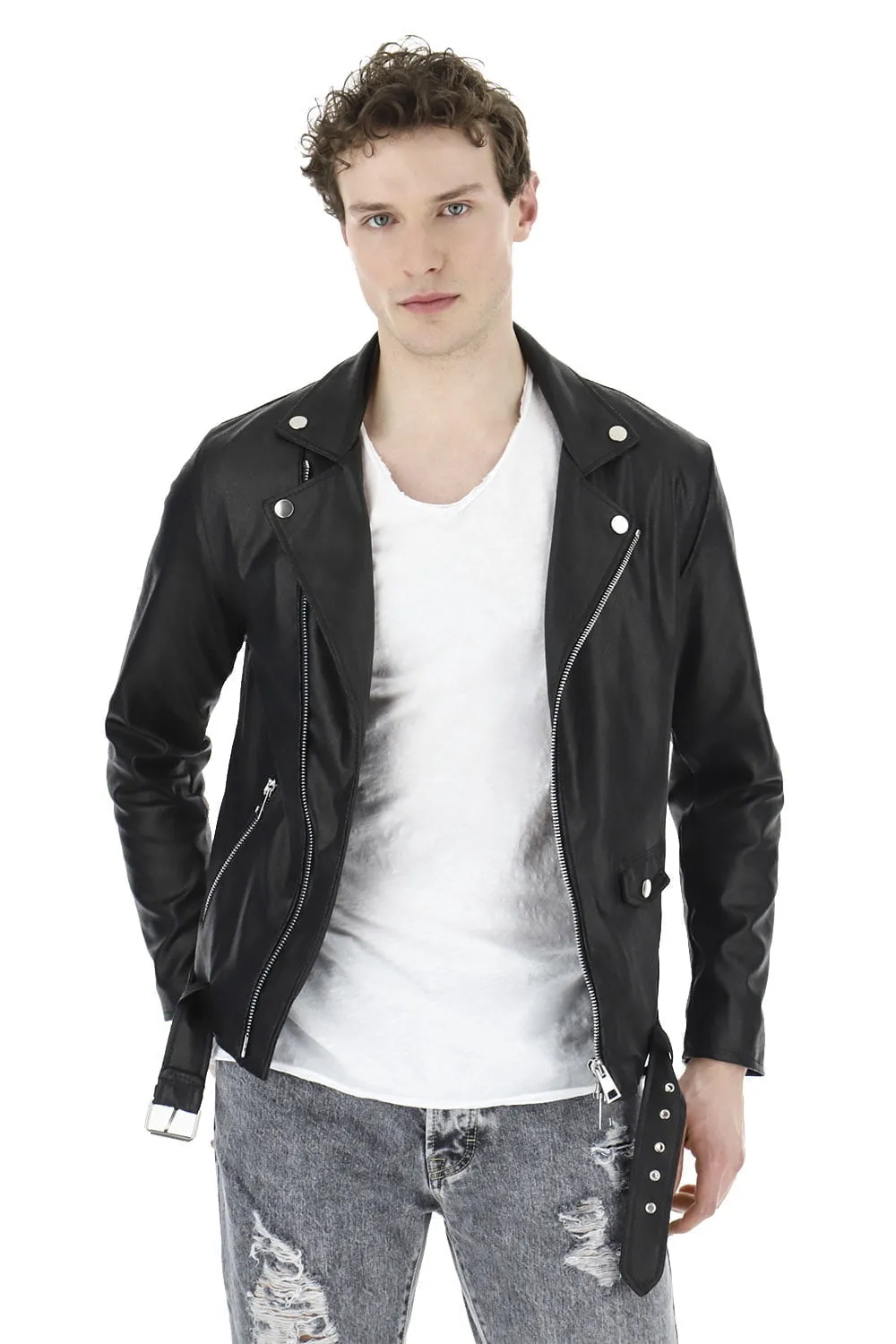 Biker Con Cintura Imperial Eco Pelle