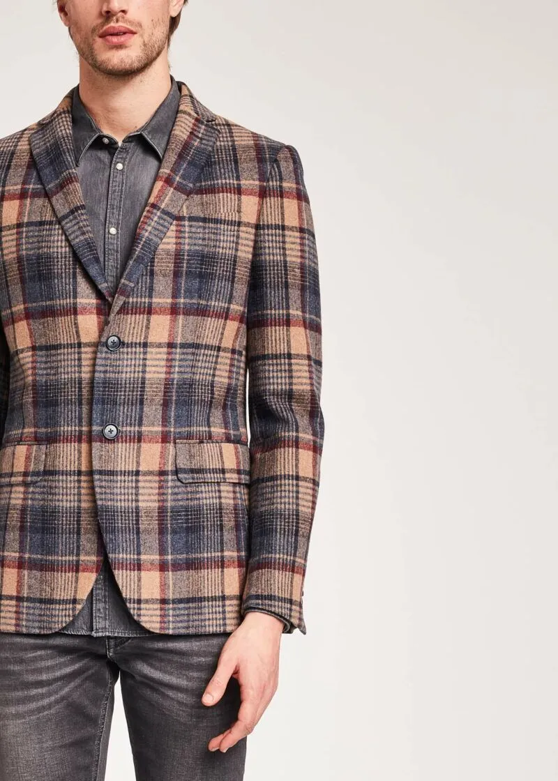 Blazer monopetto in lana
