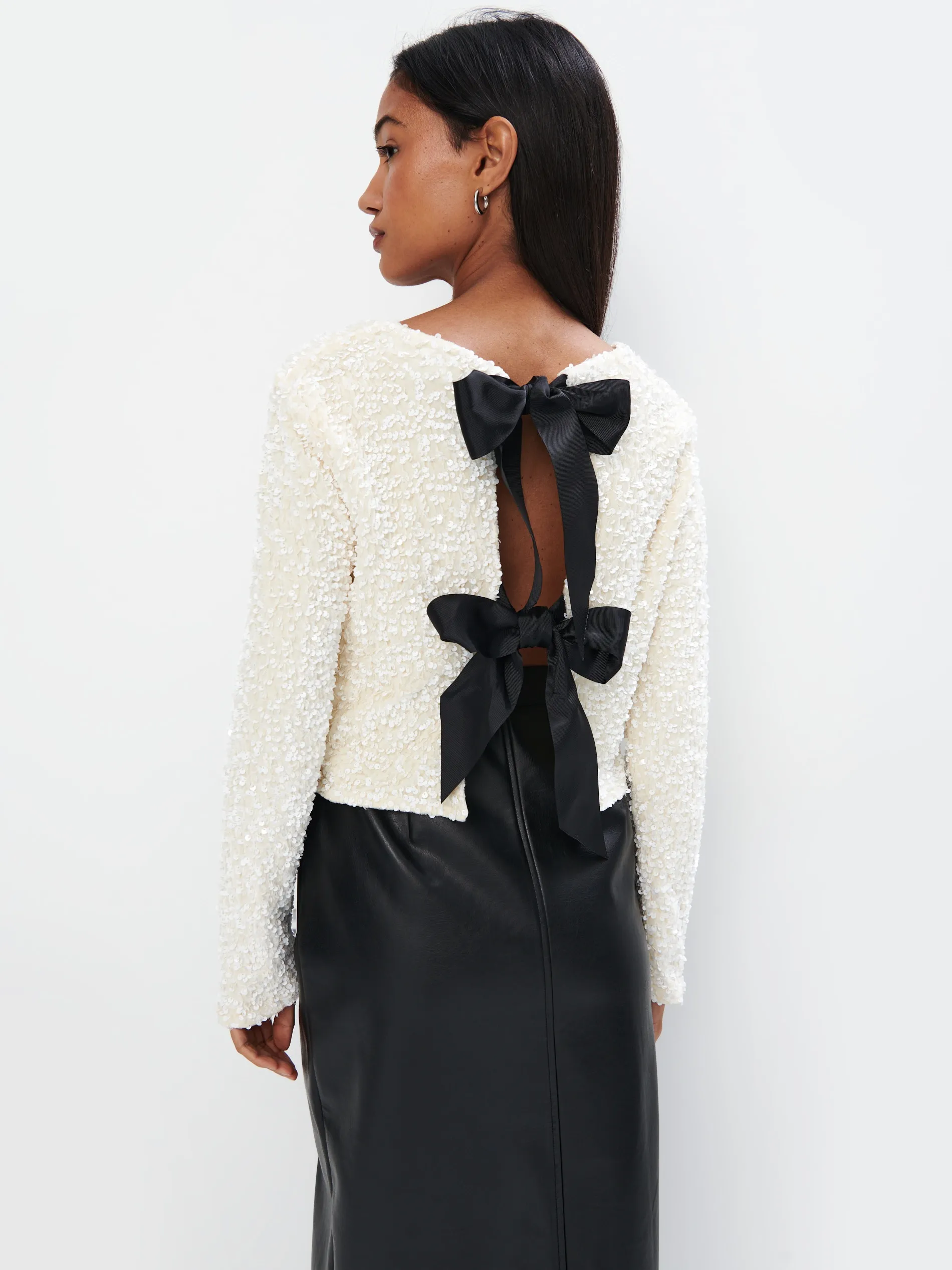 Blusa con paillette