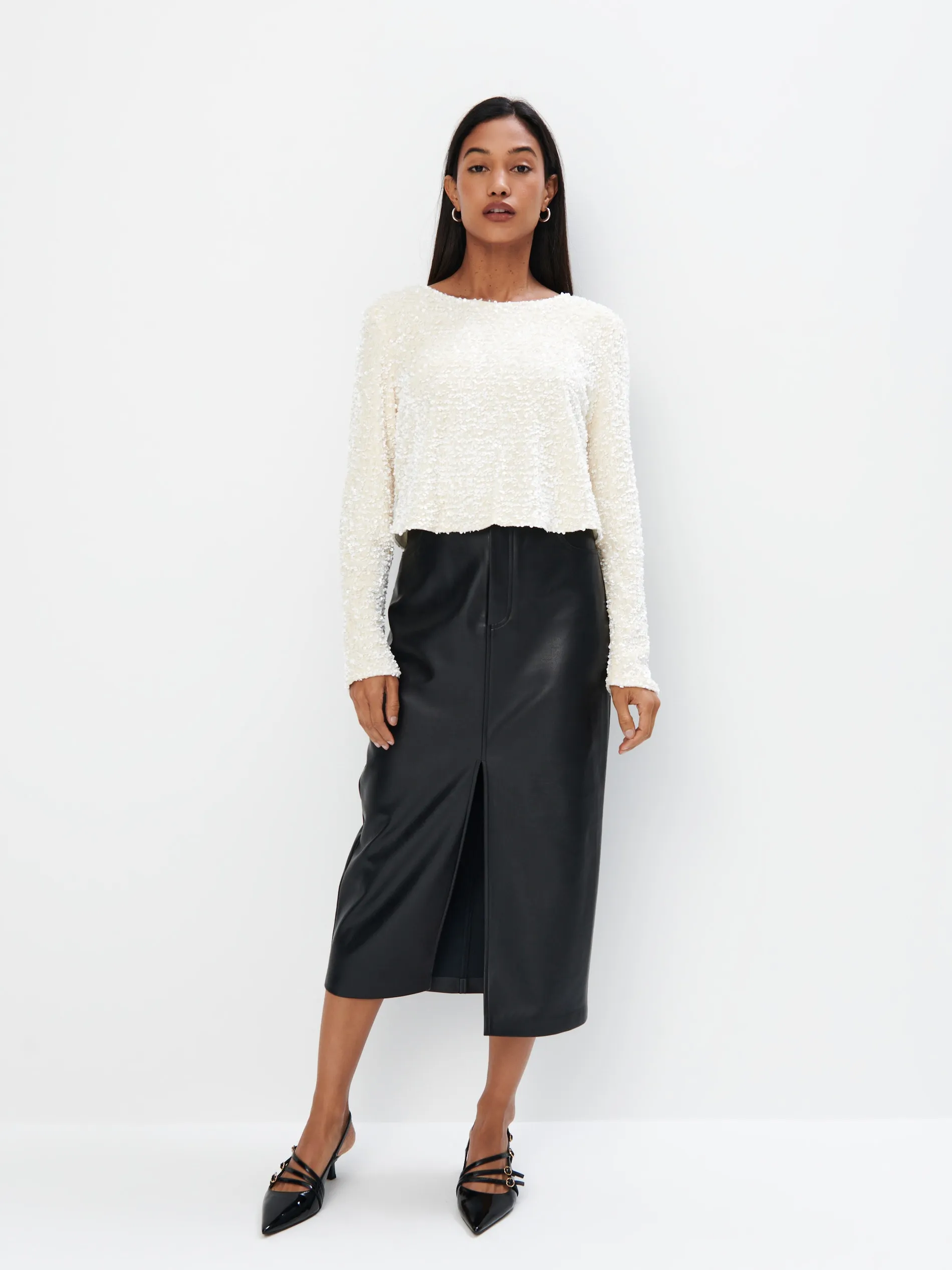 Blusa con paillette