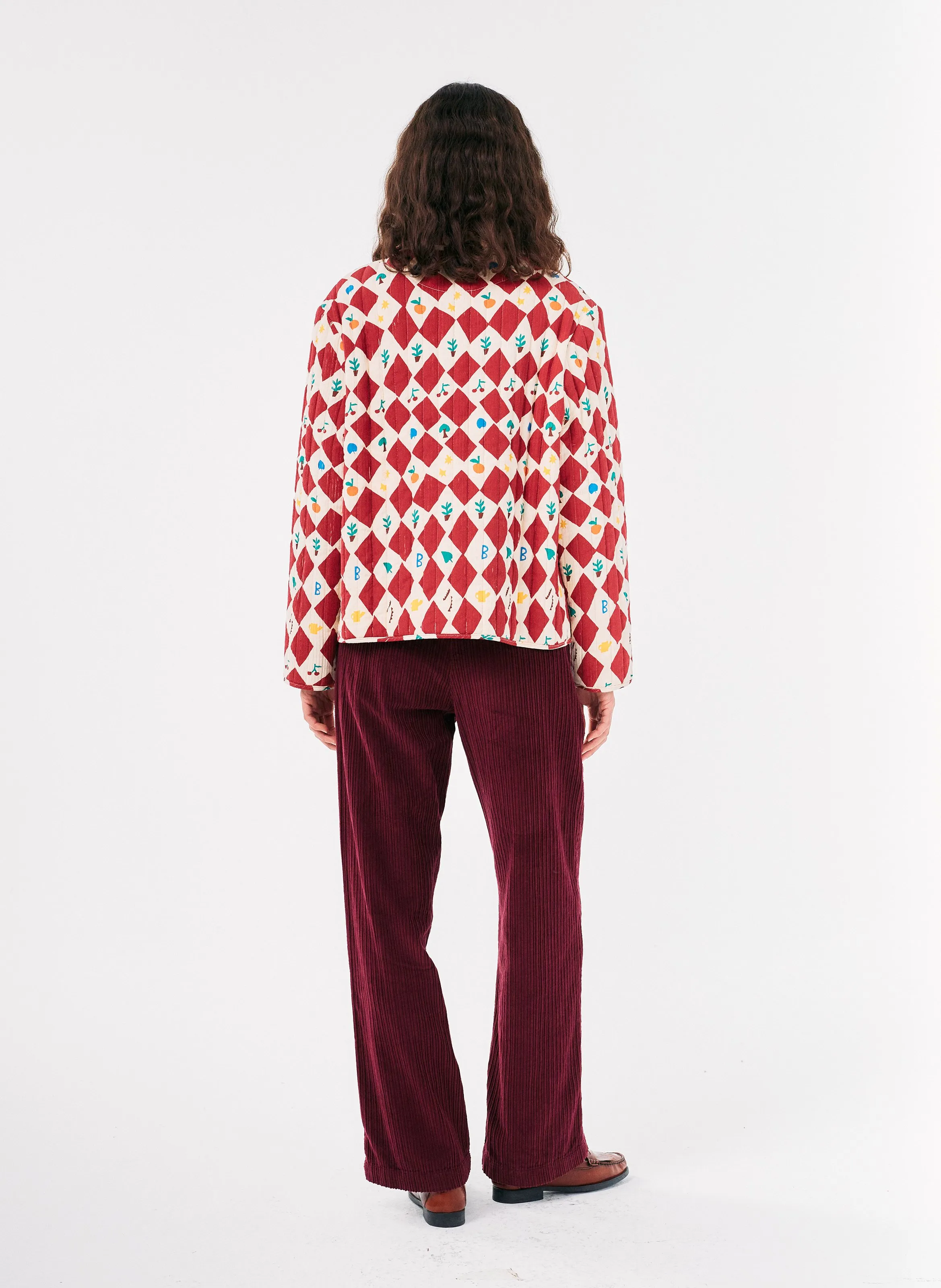  BOBO CHOSES   Giacca collo classico stampata in cotone | Rosso
