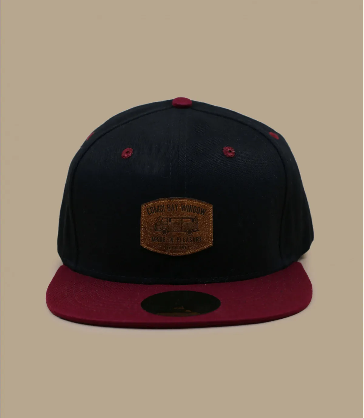  bordeaux snapback combi nero     Snapback Combi Bay Window black burgundy     