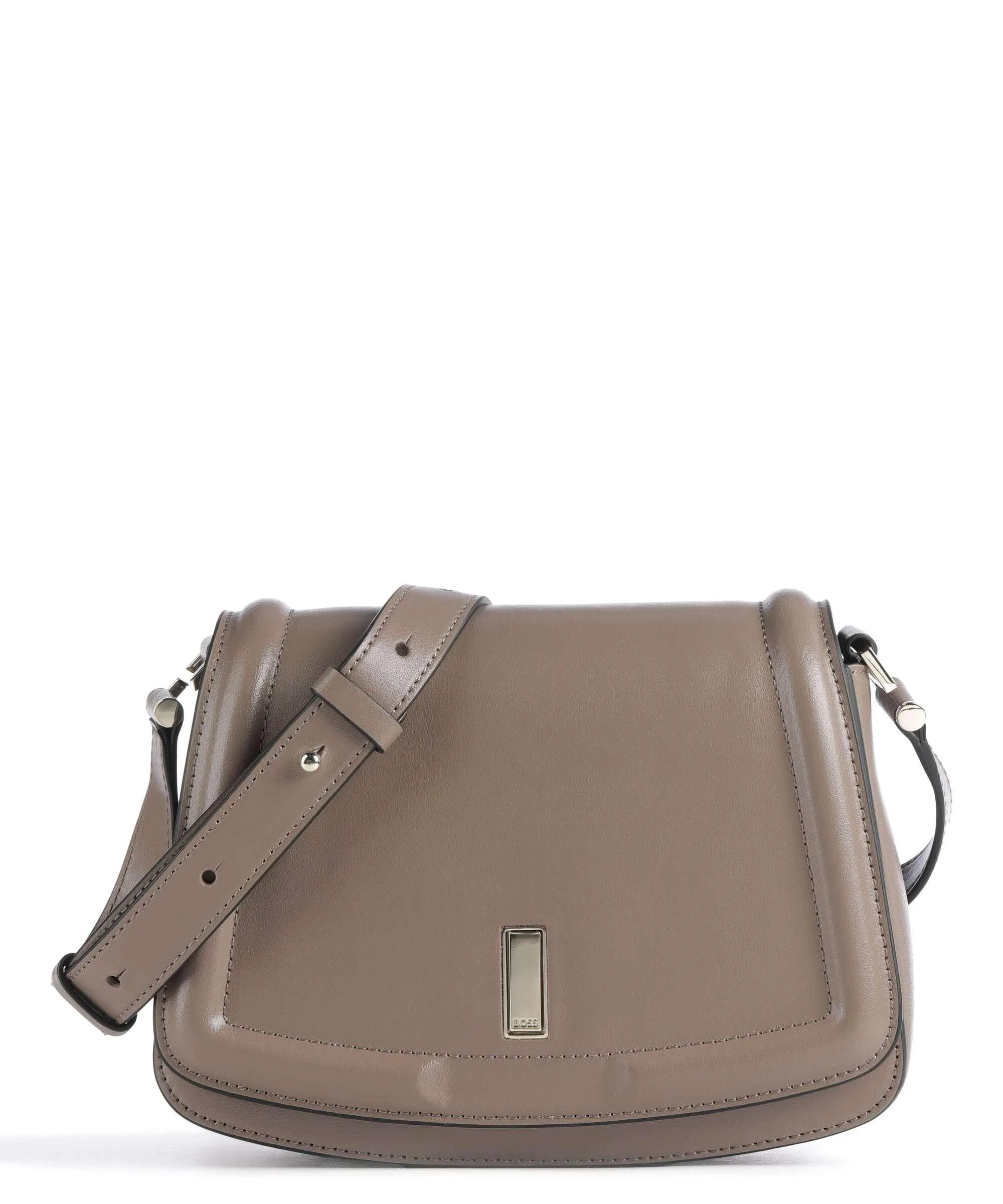  BOSS Ariell Borsa a tracolla pelle di vacchetta finemente grana beige  