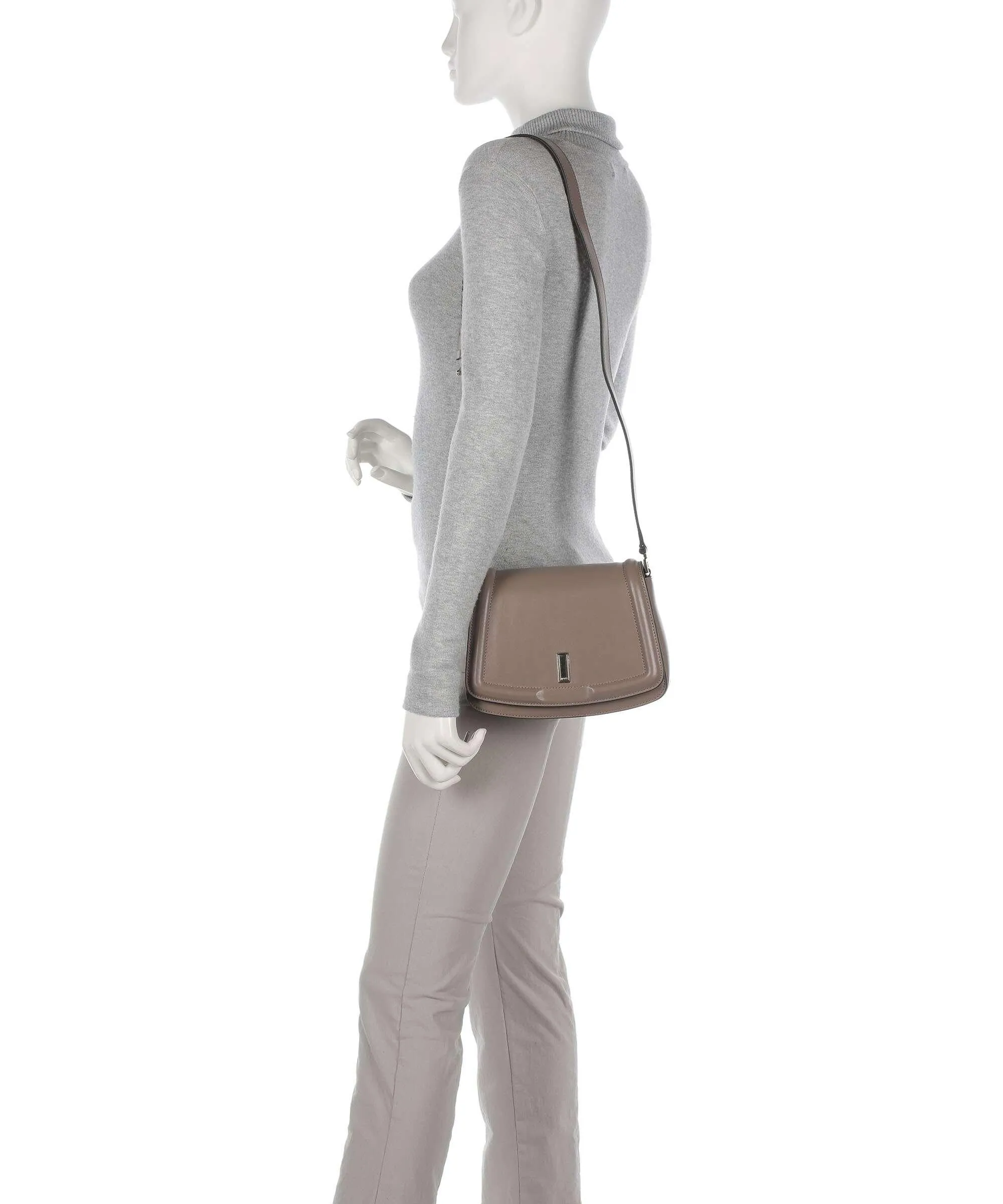  BOSS Ariell Borsa a tracolla pelle di vacchetta finemente grana beige  
