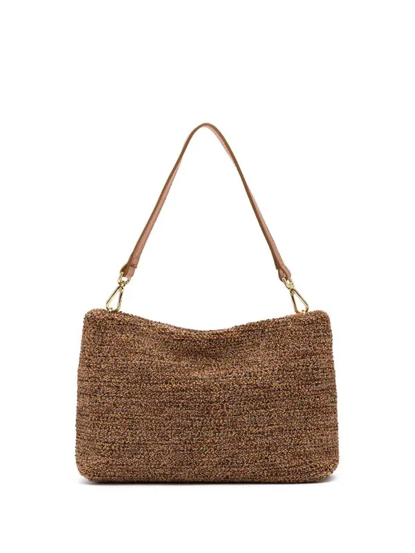 Brenda clutch bag in sponge-effect fabric