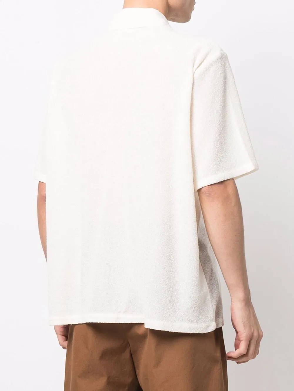 Camicia a maniche corte in bianco - uomo