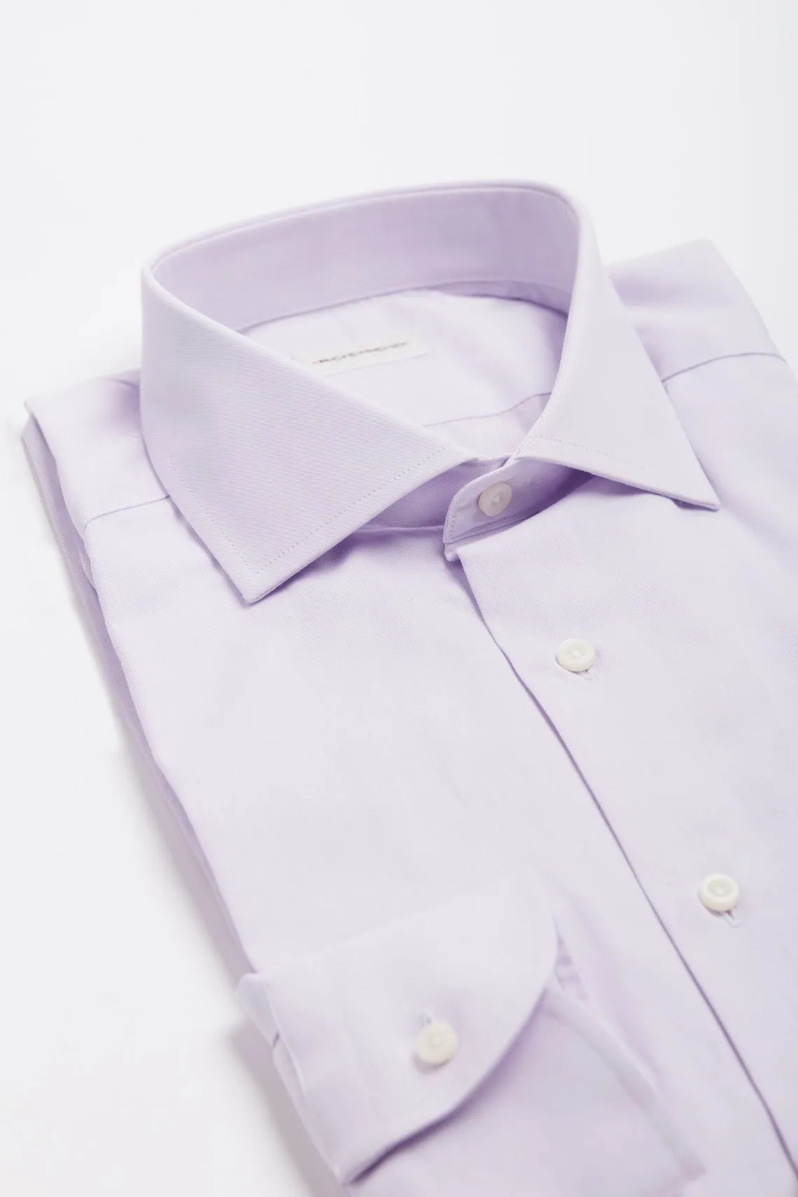 CAMICIA  CLASSICA IN TWILL LILLA