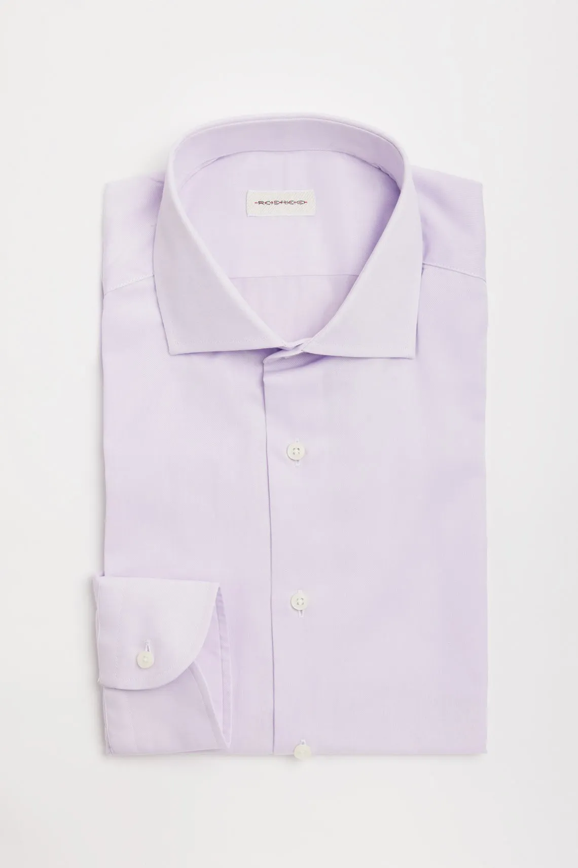 CAMICIA  CLASSICA IN TWILL LILLA