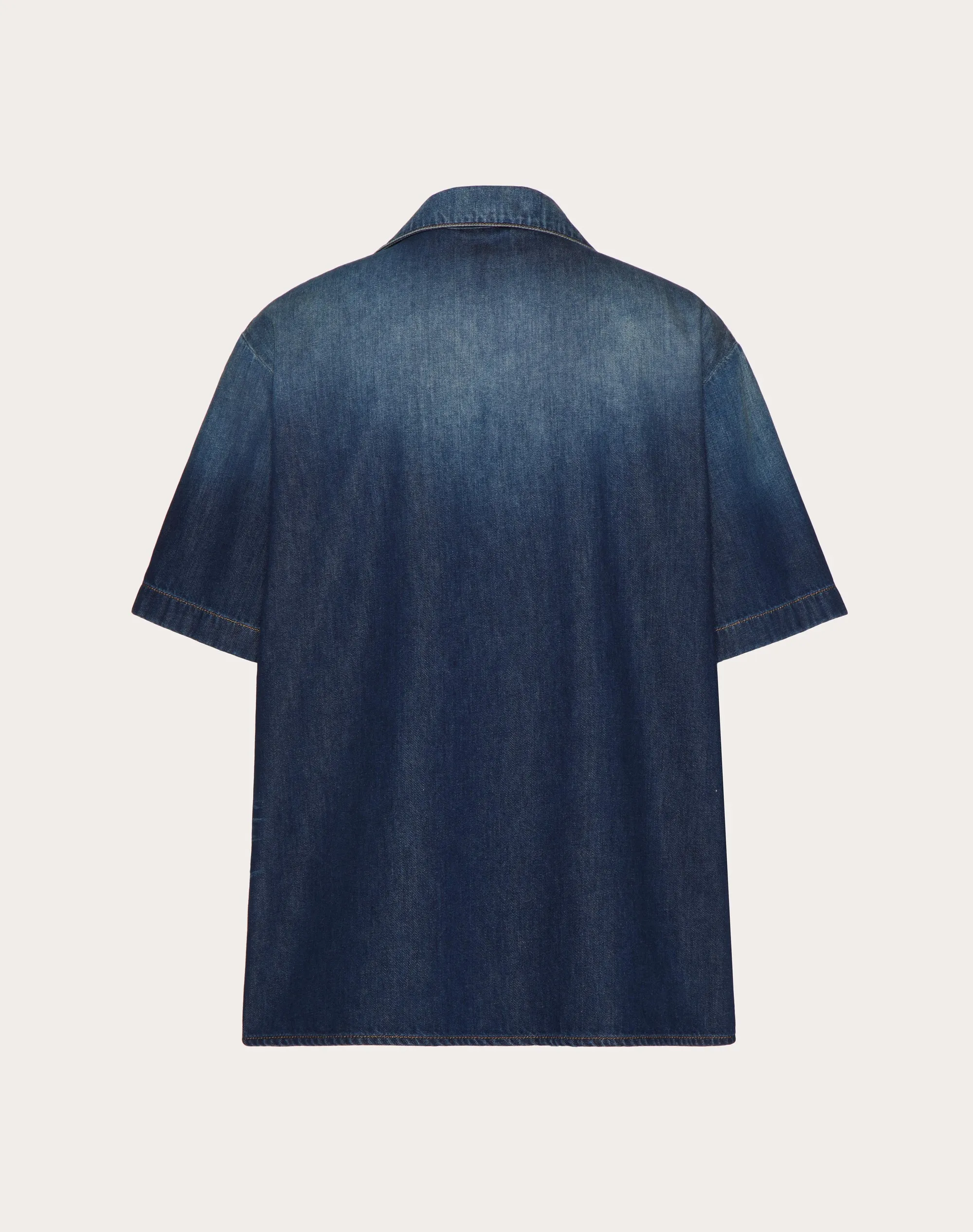 CAMICIA DA BOWLING IN DENIM CHAMBRAY