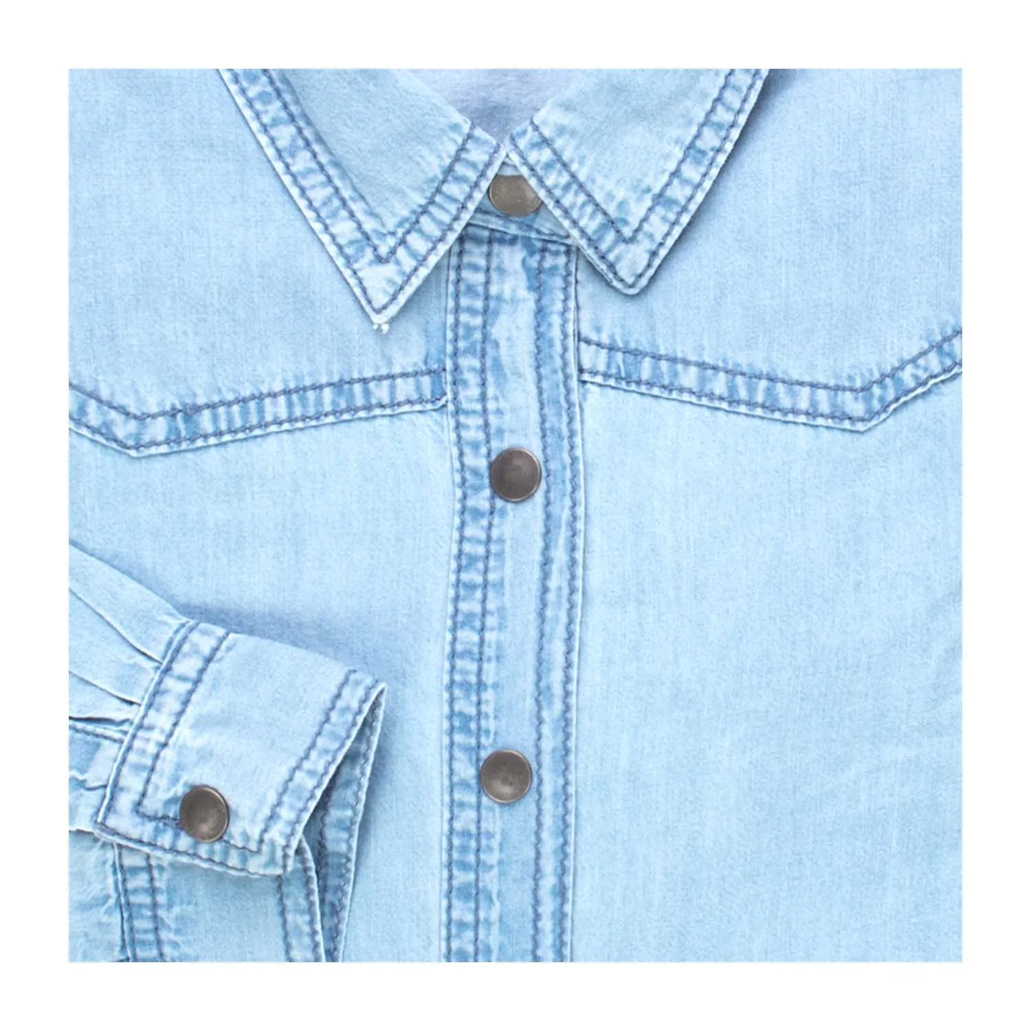 Camicia Dallas In Denim Bambina Teen