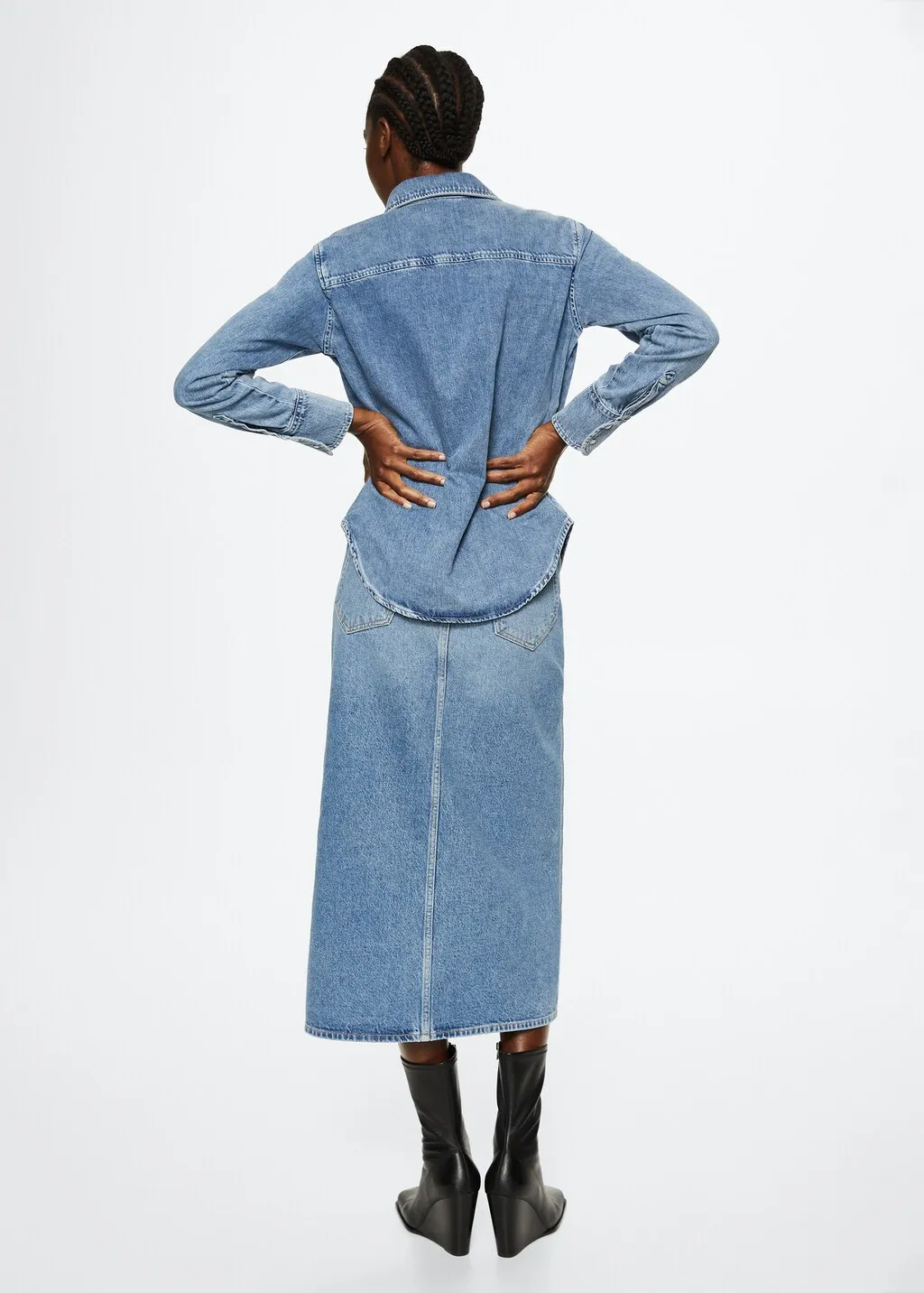 Camicia denim di cotone