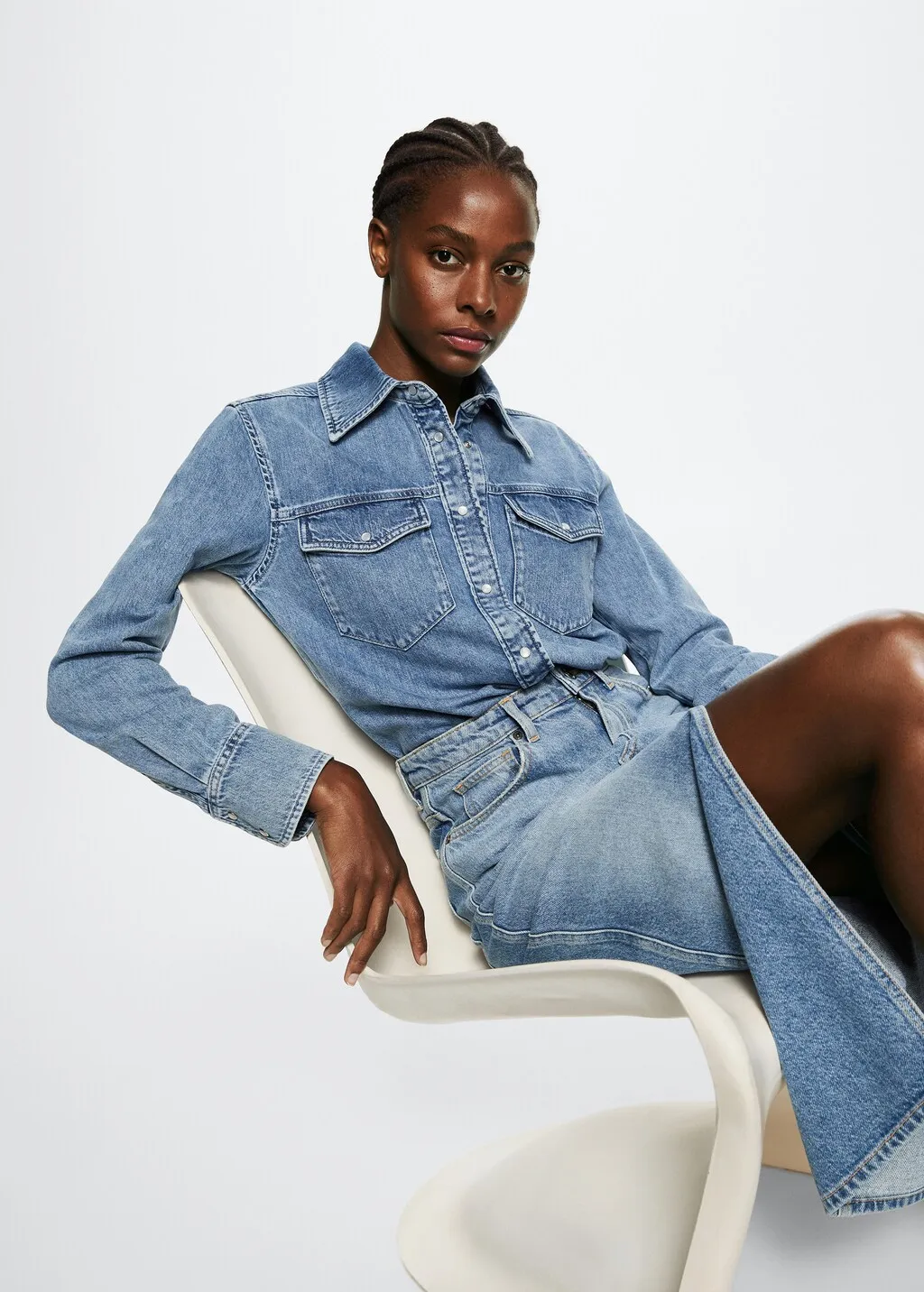 Camicia denim di cotone