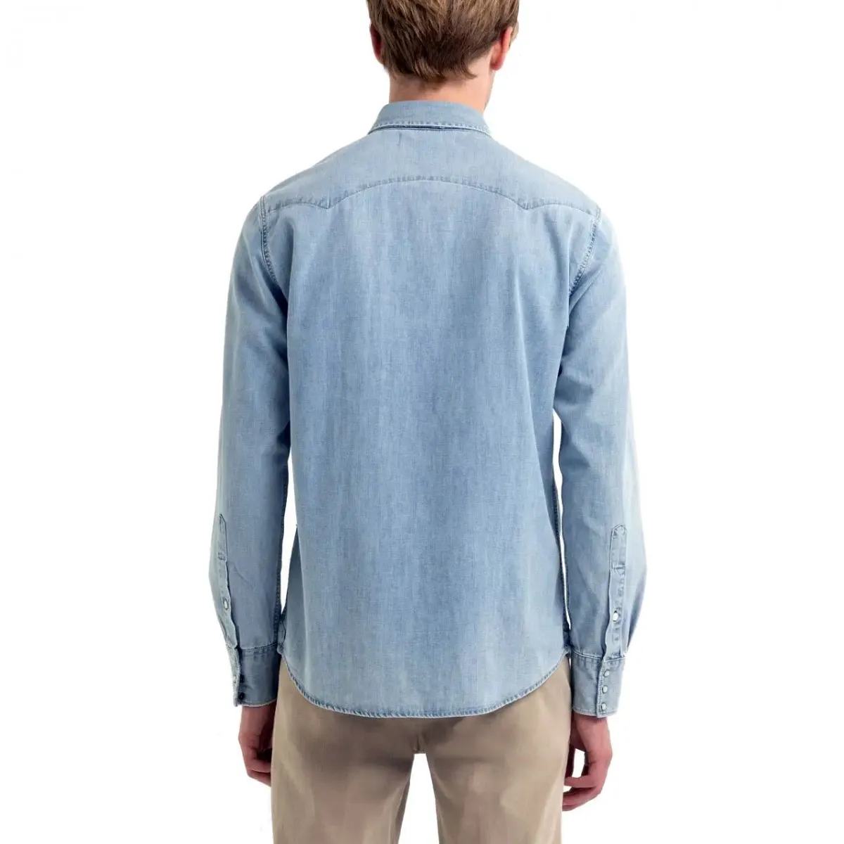 Camicia In Demin Light Blue