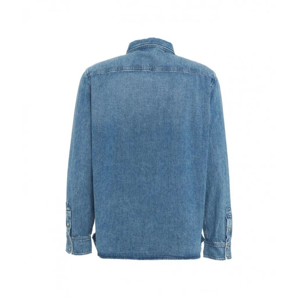 Camicia in denim blu