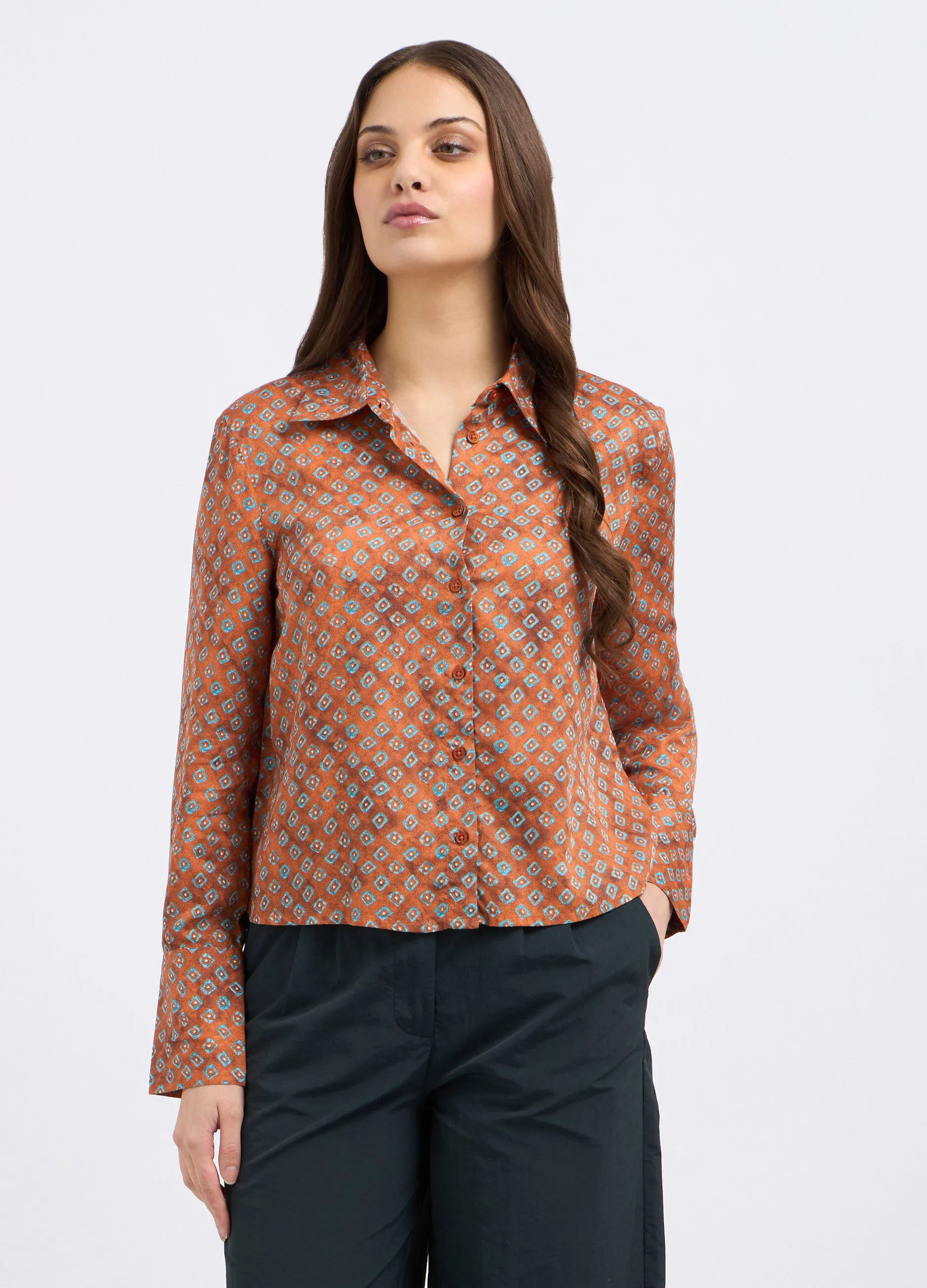 Camicia in fantasia donna