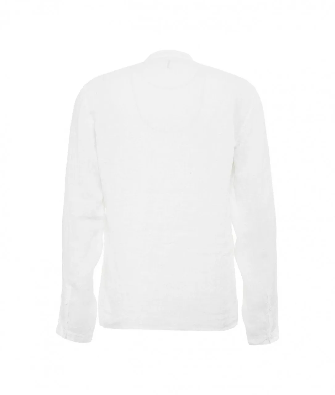 Camicia in lino bianco bianco