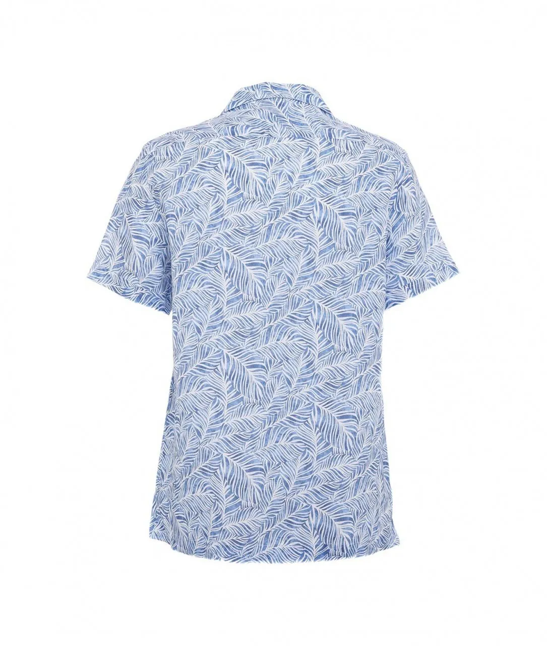 Camicia in lino blu blu
