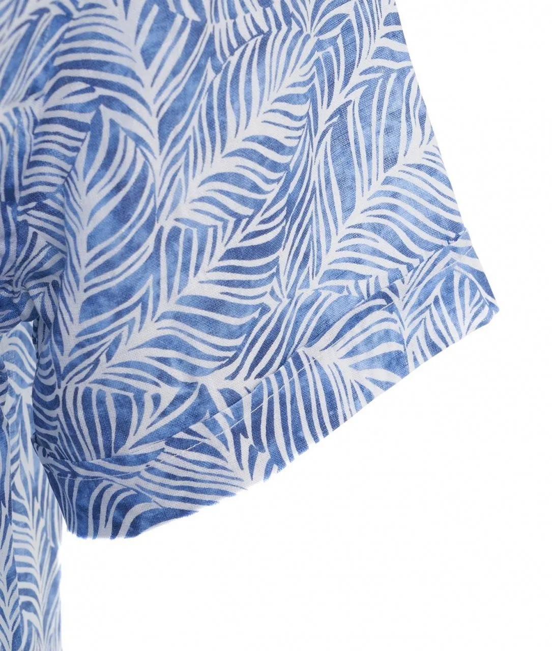 Camicia in lino blu blu