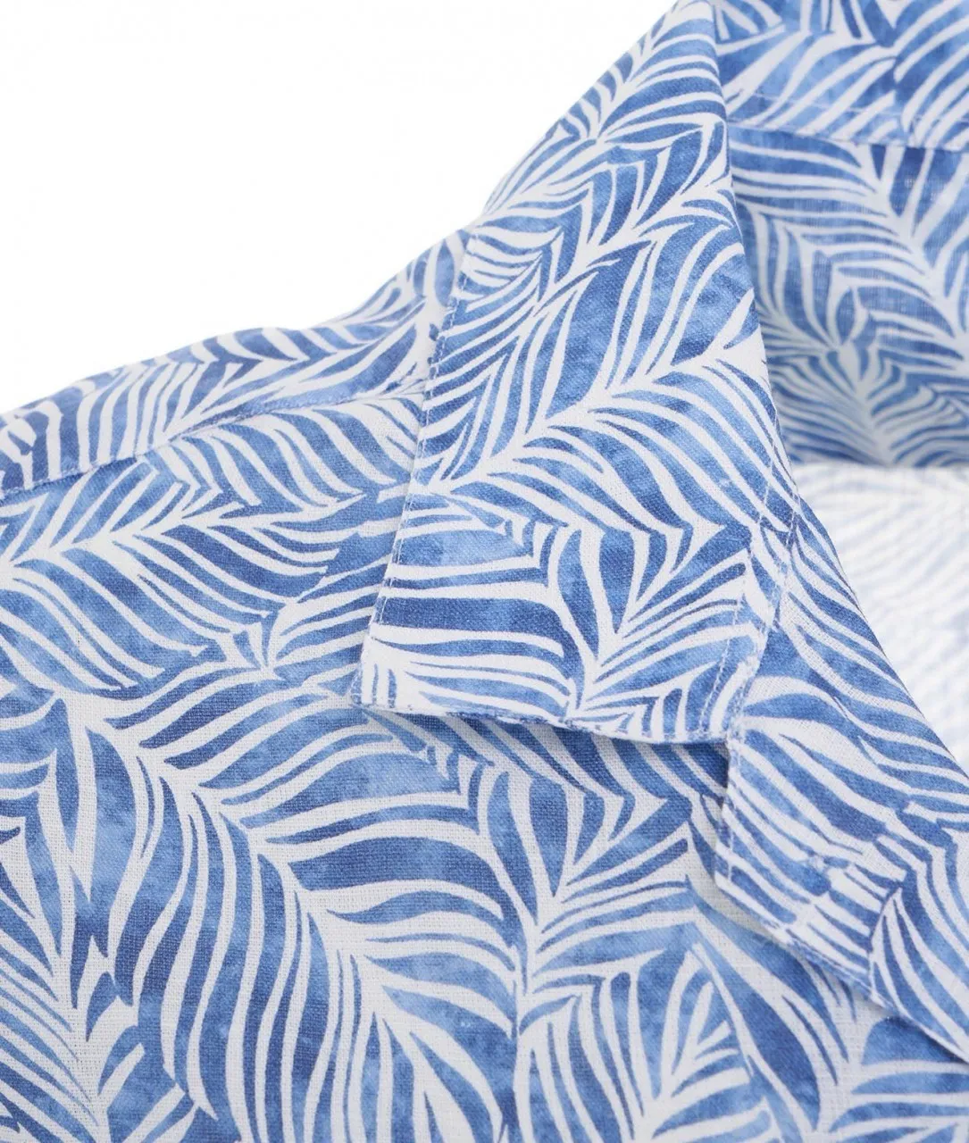 Camicia in lino blu blu