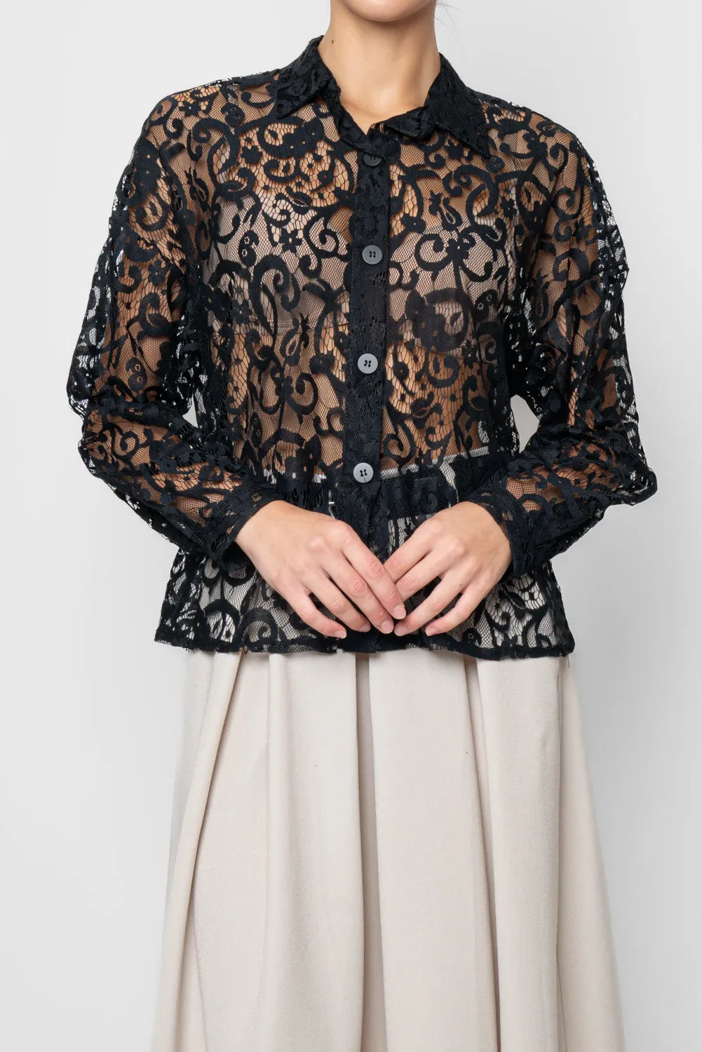 Camicia in pizzo