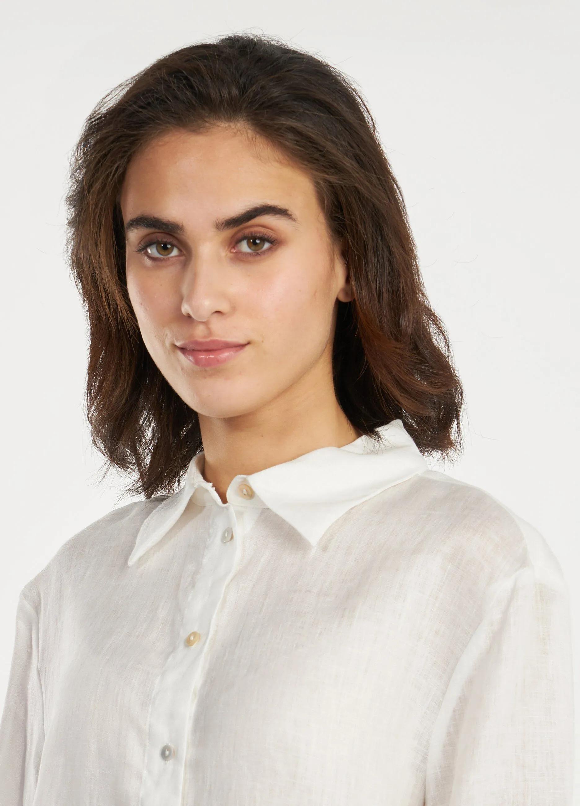 Camicia in puro lino donna