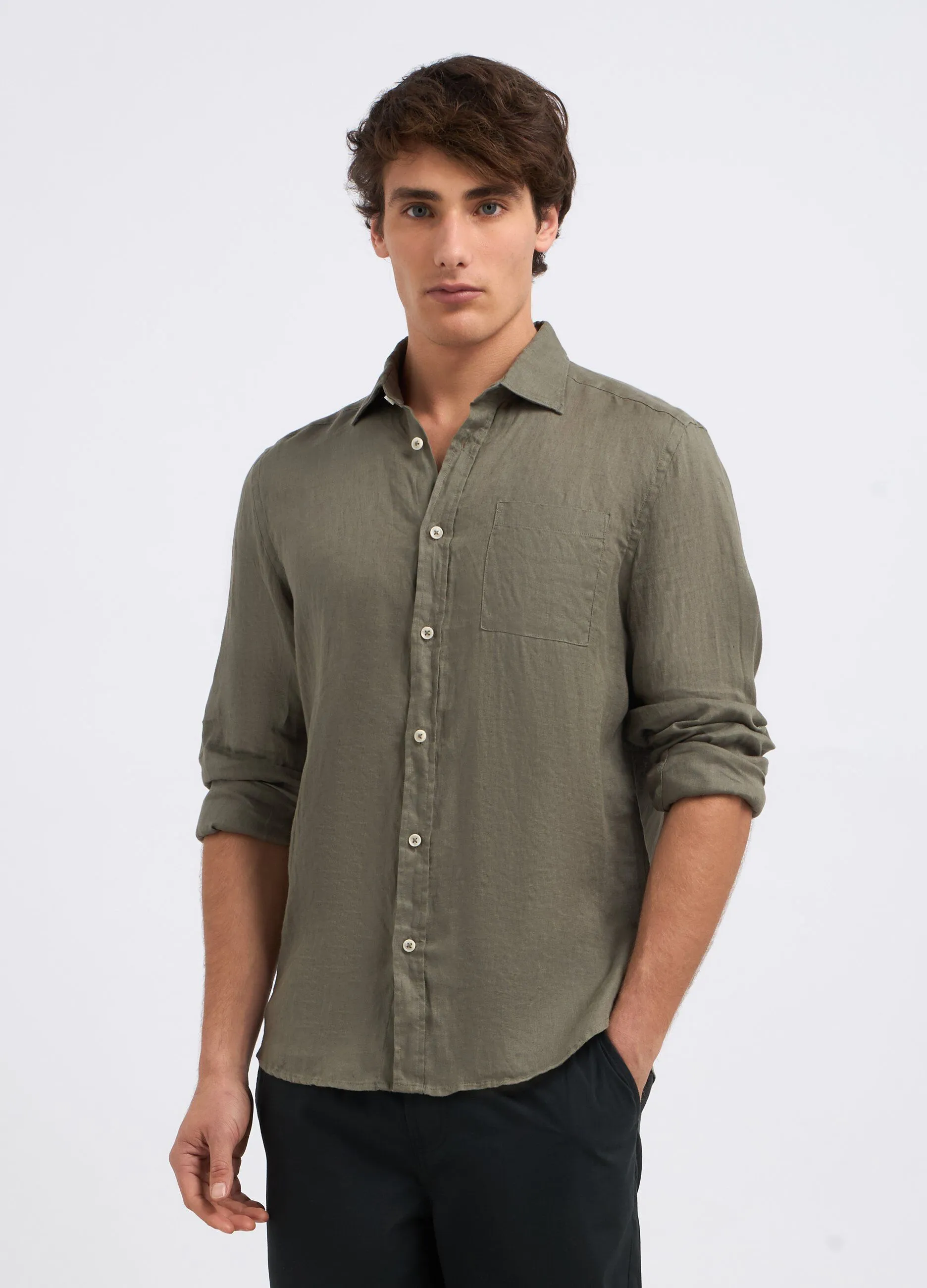 Camicia in puro lino uomo