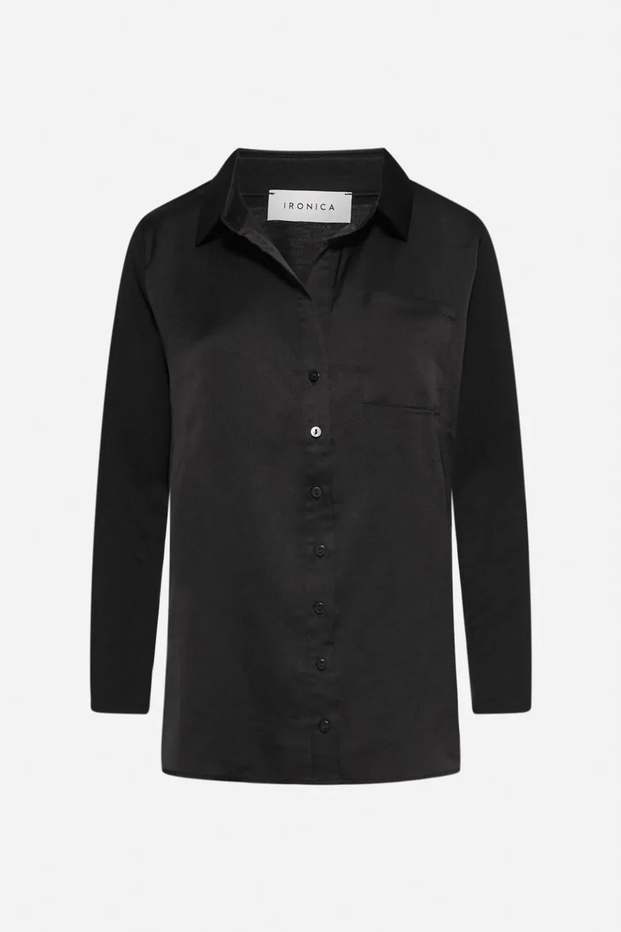 CAMICIA IN RASO NERO