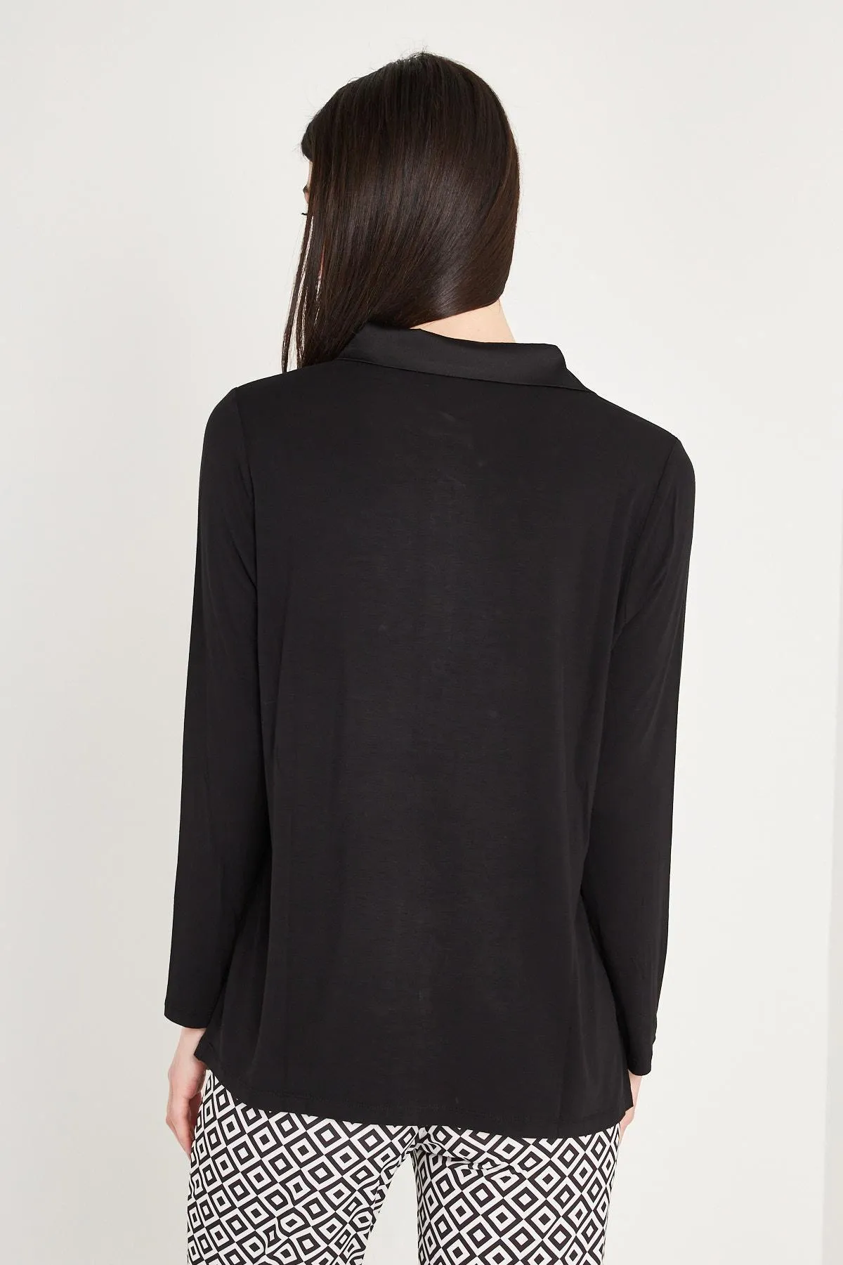 CAMICIA IN RASO NERO