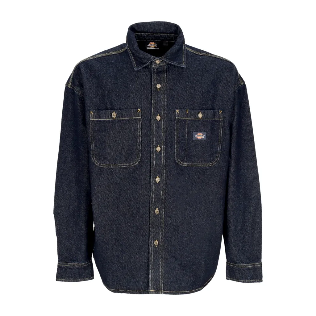 camicia manica lunga uomo houston shirt RINSED