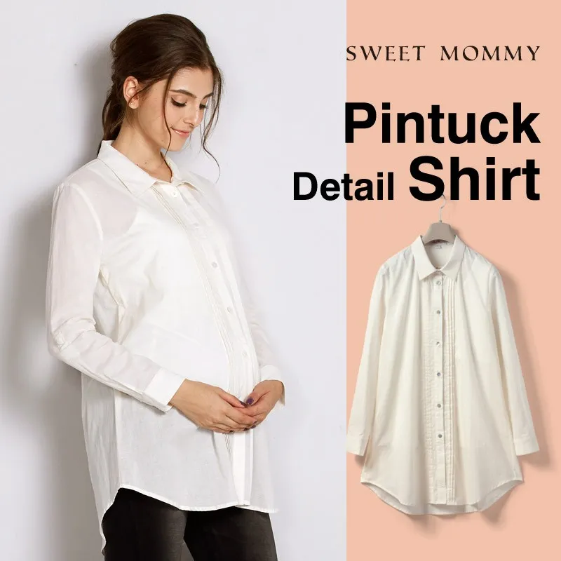 Camicia premaman allattamento 2 pz in cotone bio