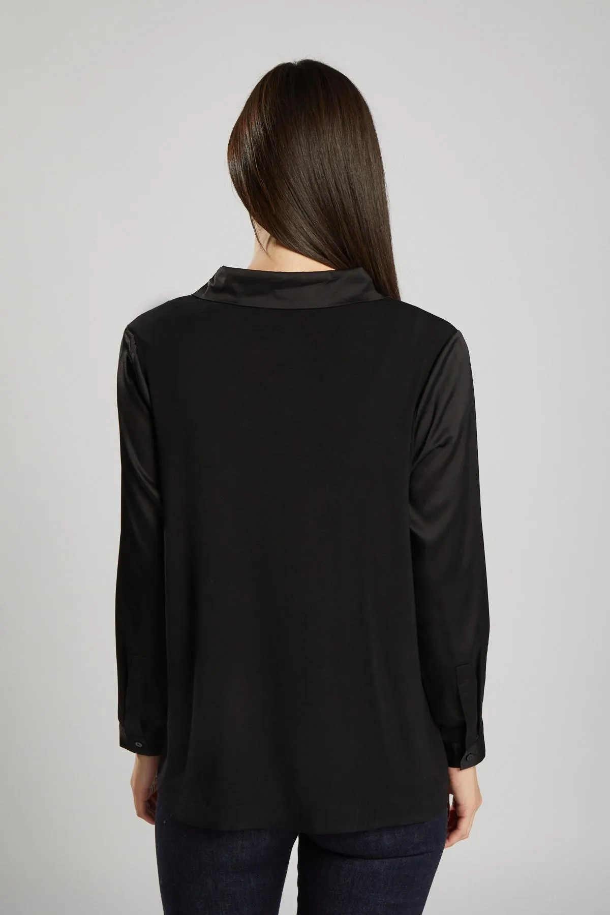 Camicia raso NERO