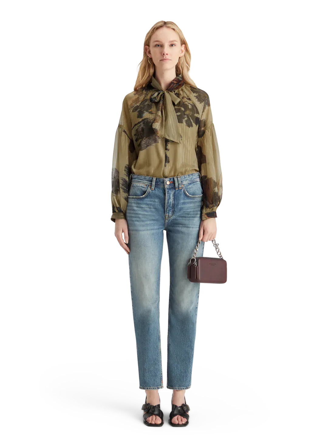 Camicia scotch & soda lurexed top